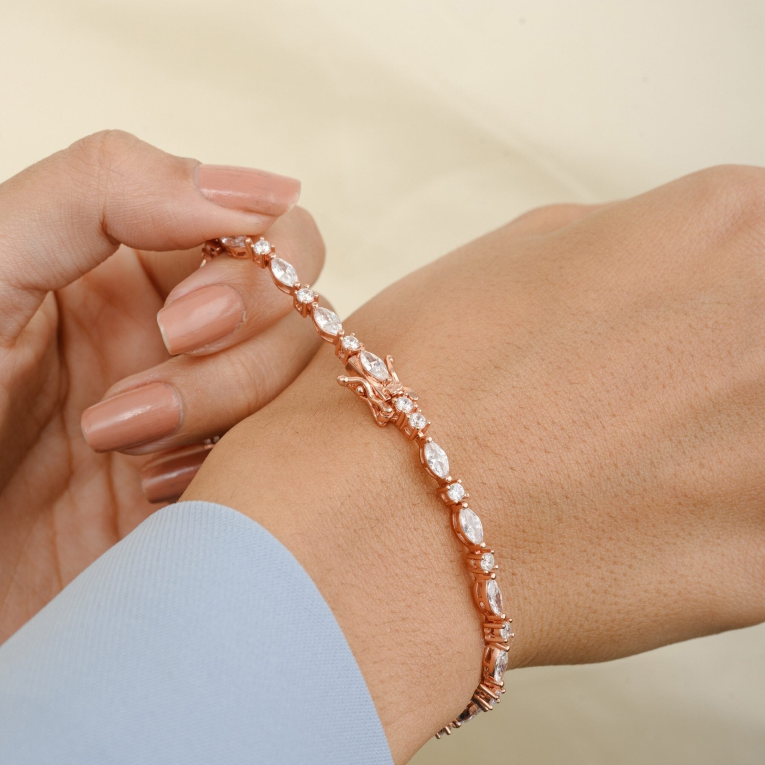 Rose gold Tennis Bracelet