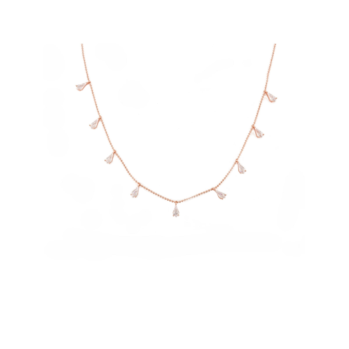 Pear Cut Diamond Necklace