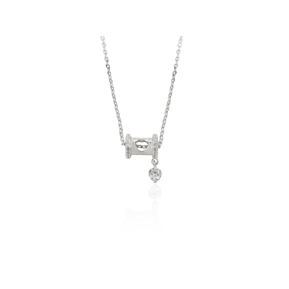 Dainty Pendant Silver Necklace