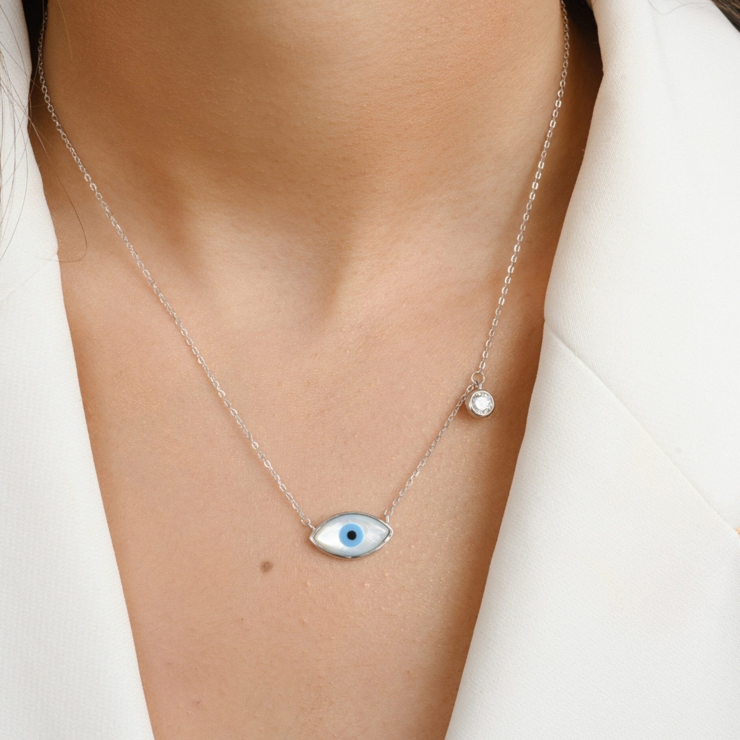 Evil Eye Charm Pendant Necklace