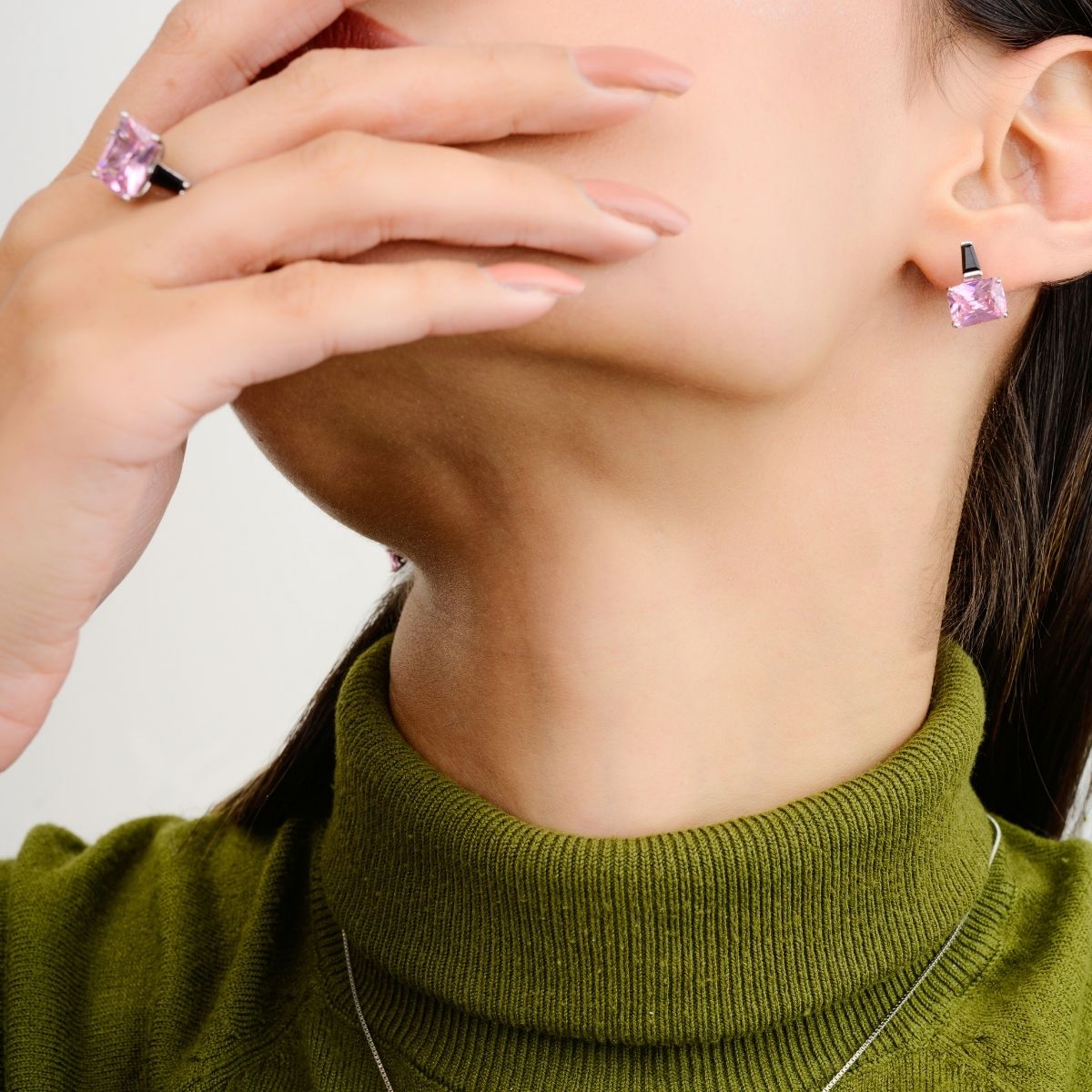 Pink Sapphire Jewelry Set