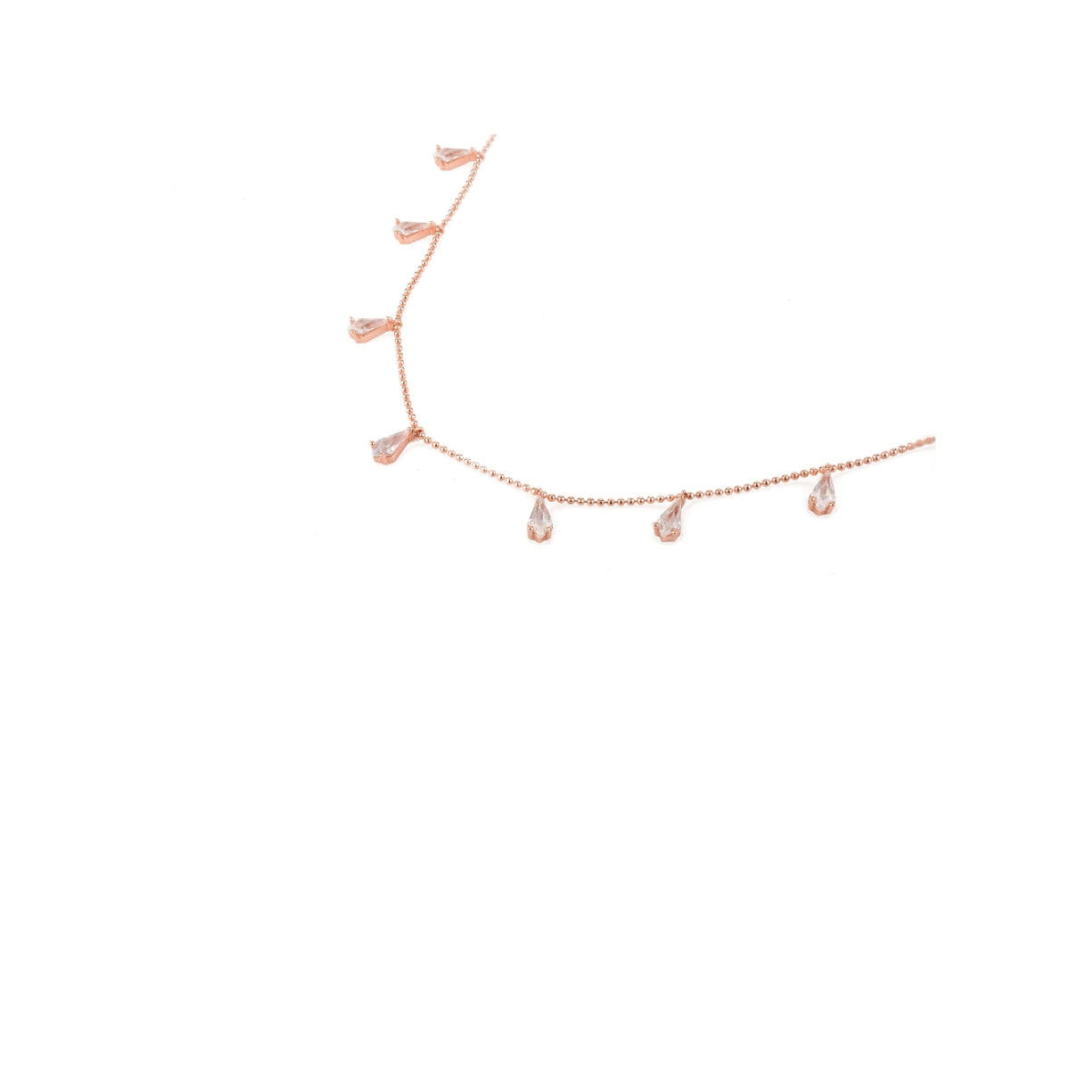 Pear Cut Diamond Necklace
