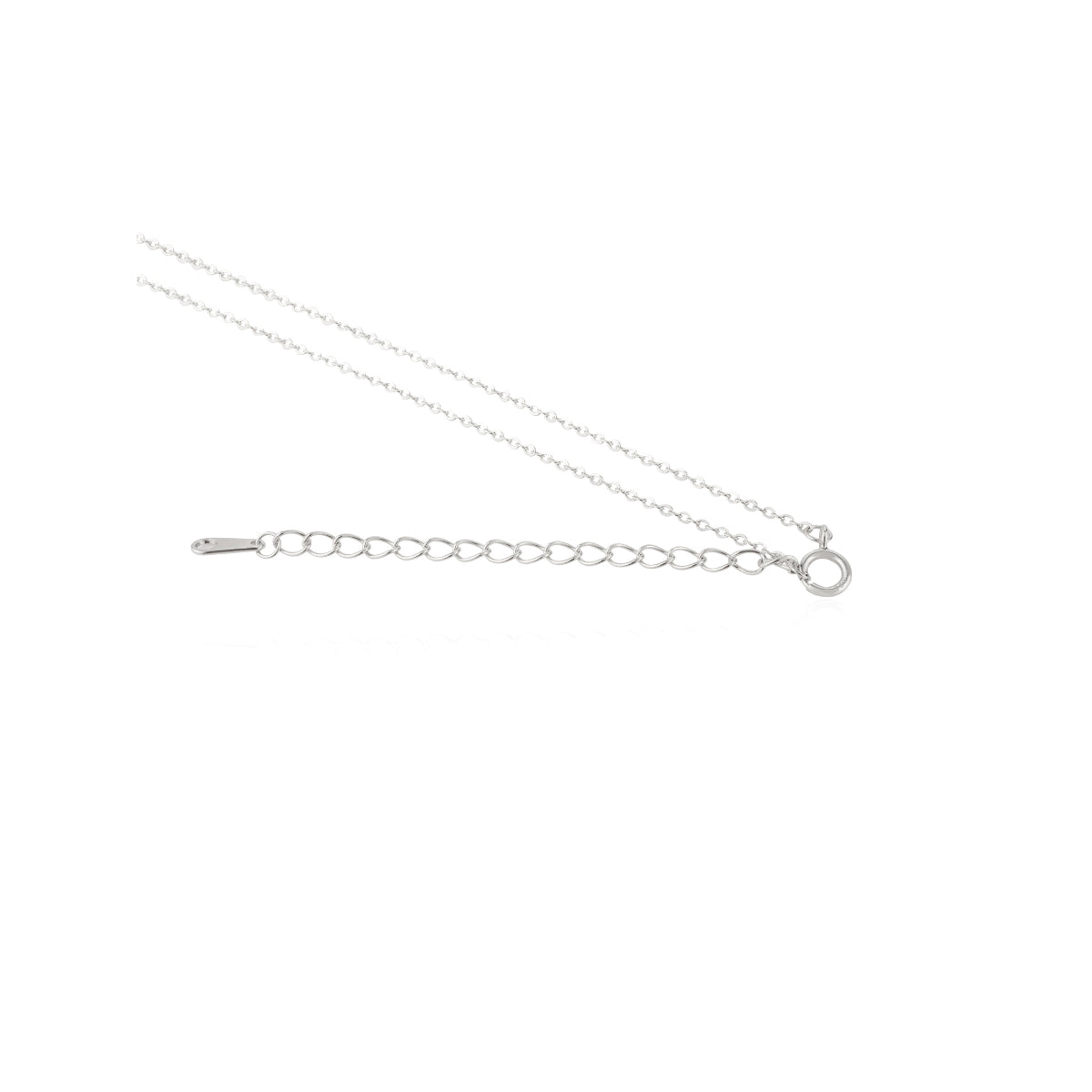Crystal Cz Decor Circle Pendant Necklace