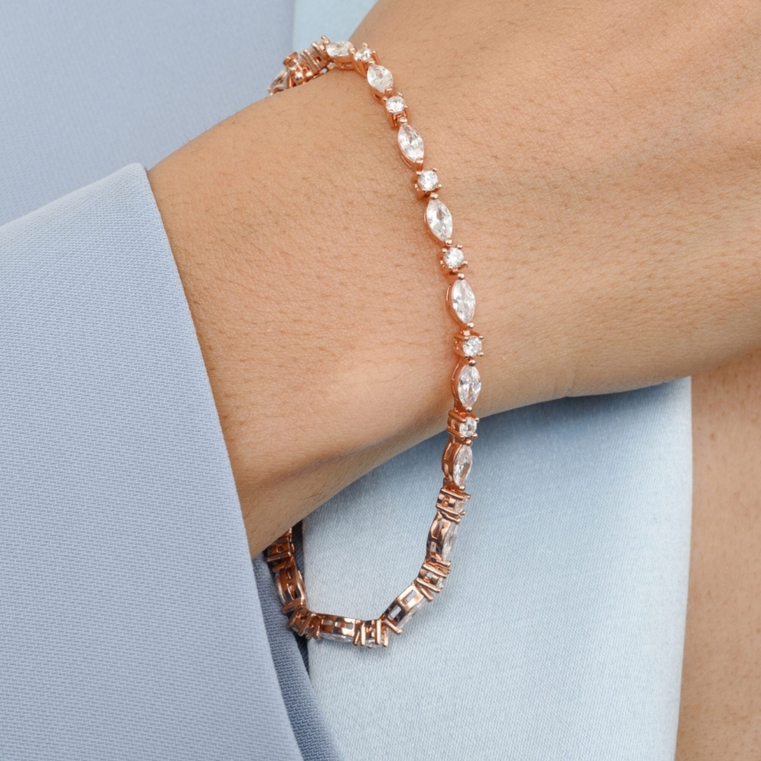 Rose gold Tennis Bracelet