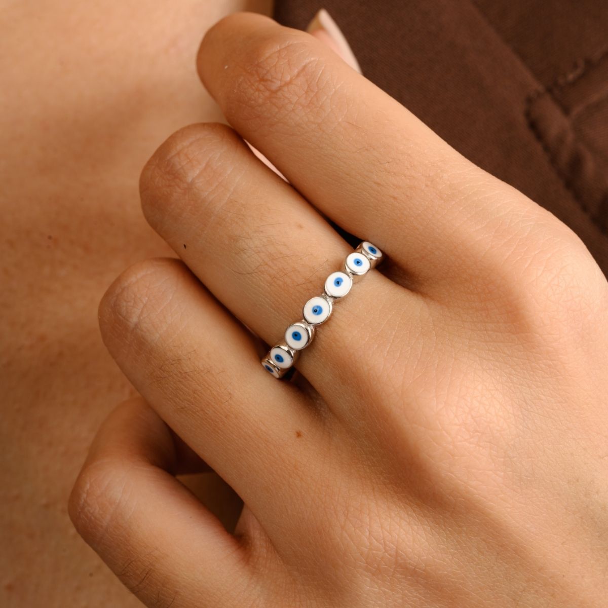 Evil eye Silver Ring for women