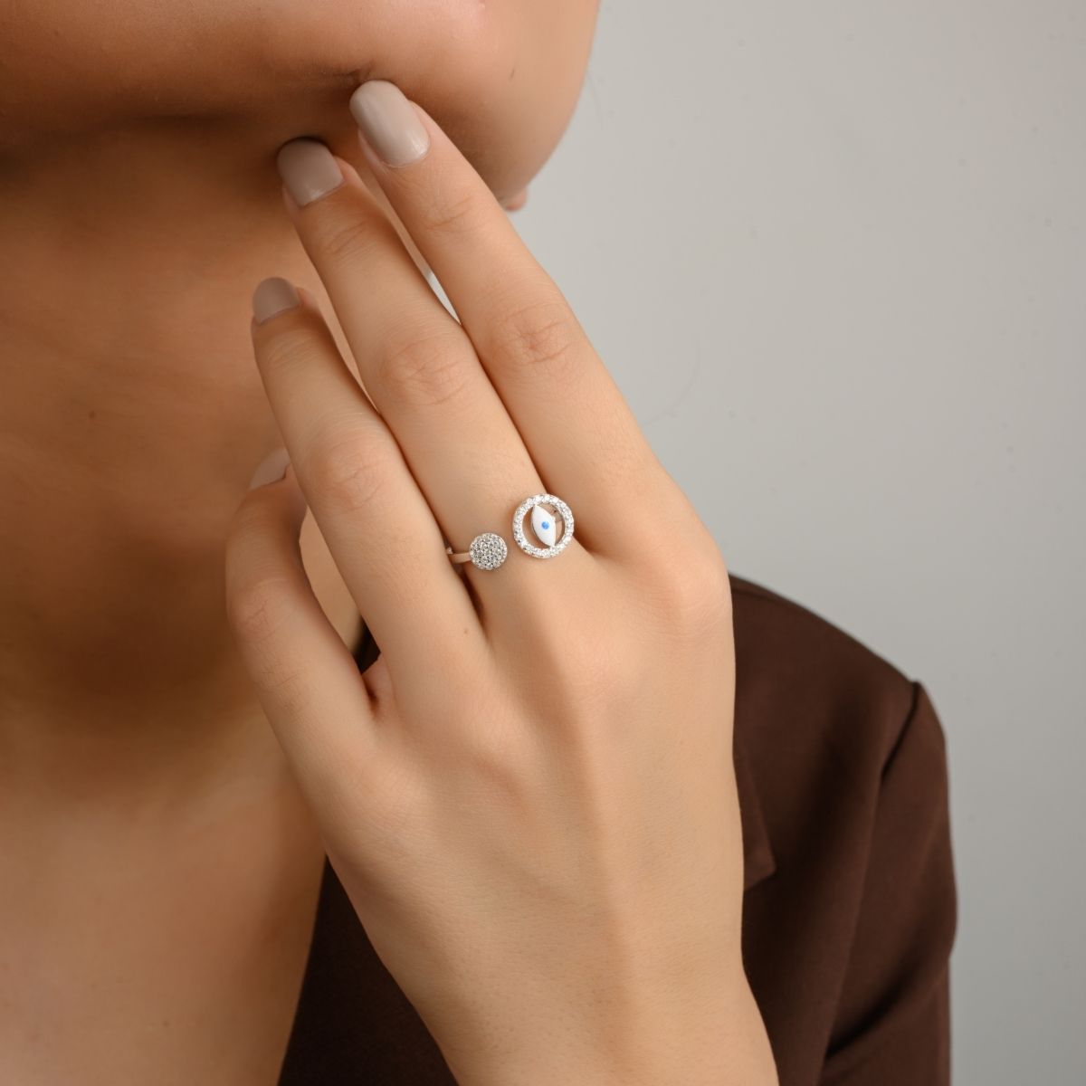 Evil Eye Adjustable Ring