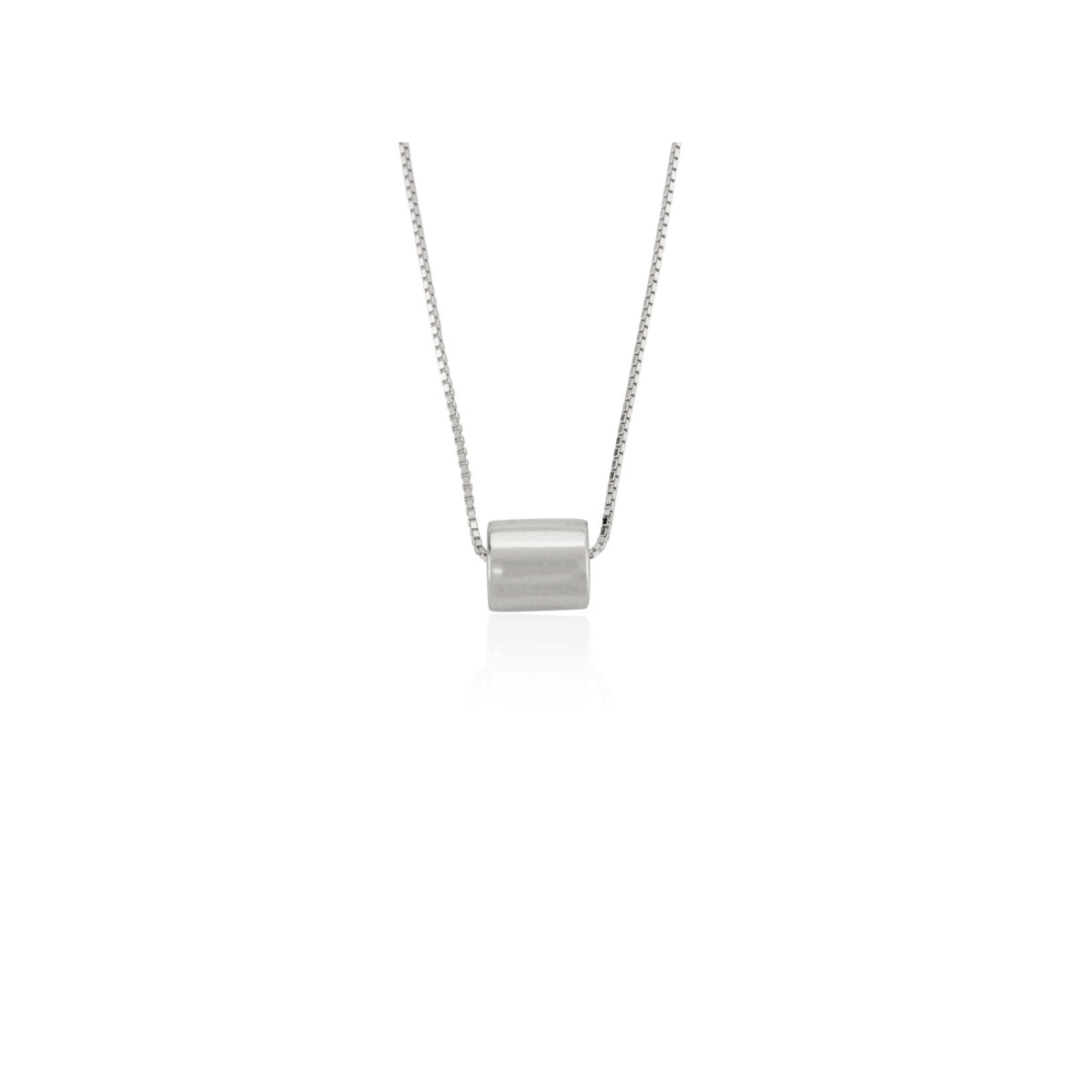 925 Silver Dainty Roll Spinner Pendant Necklace for Women