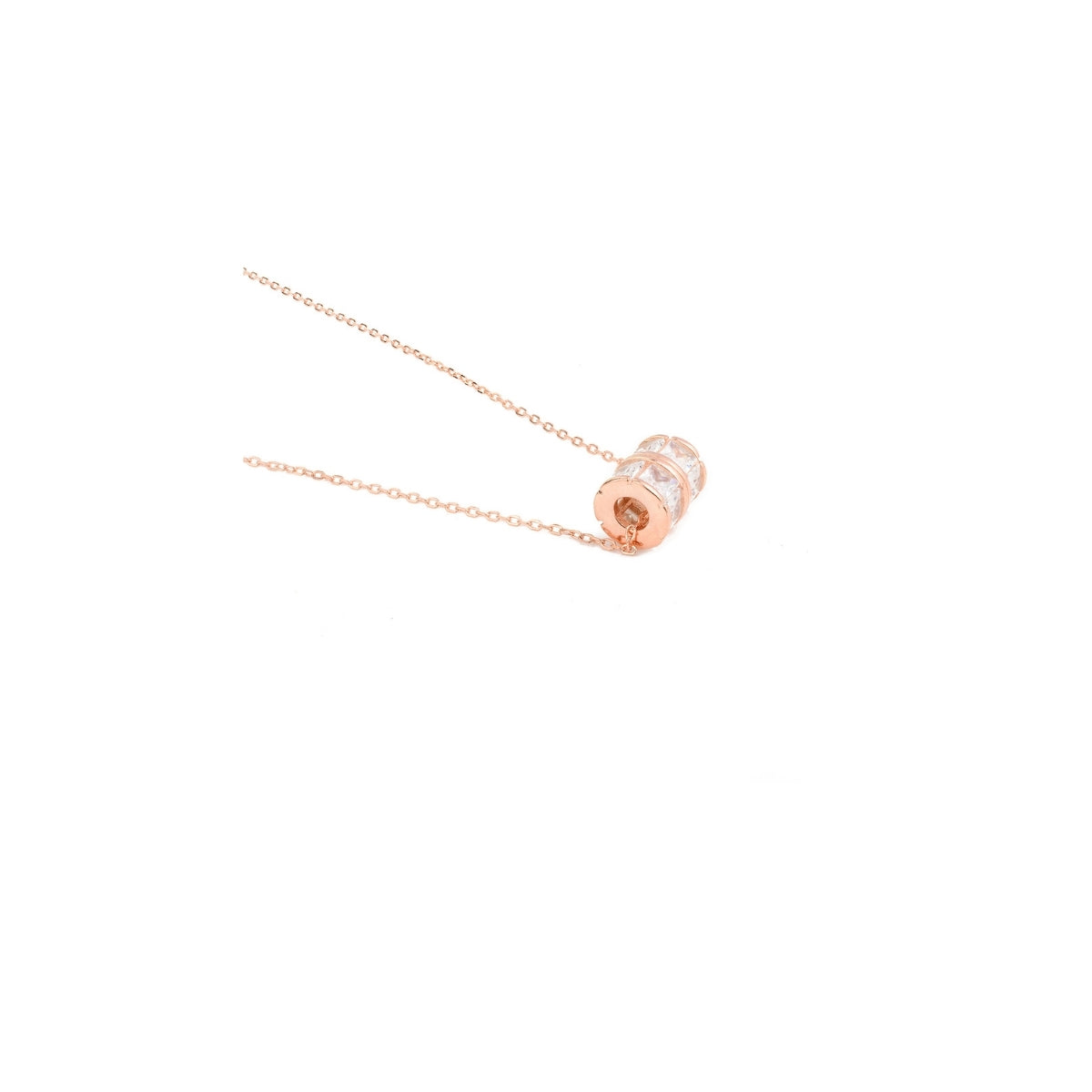925 Silver Necklace with Rolled Chimes Charm Dainty Pendant