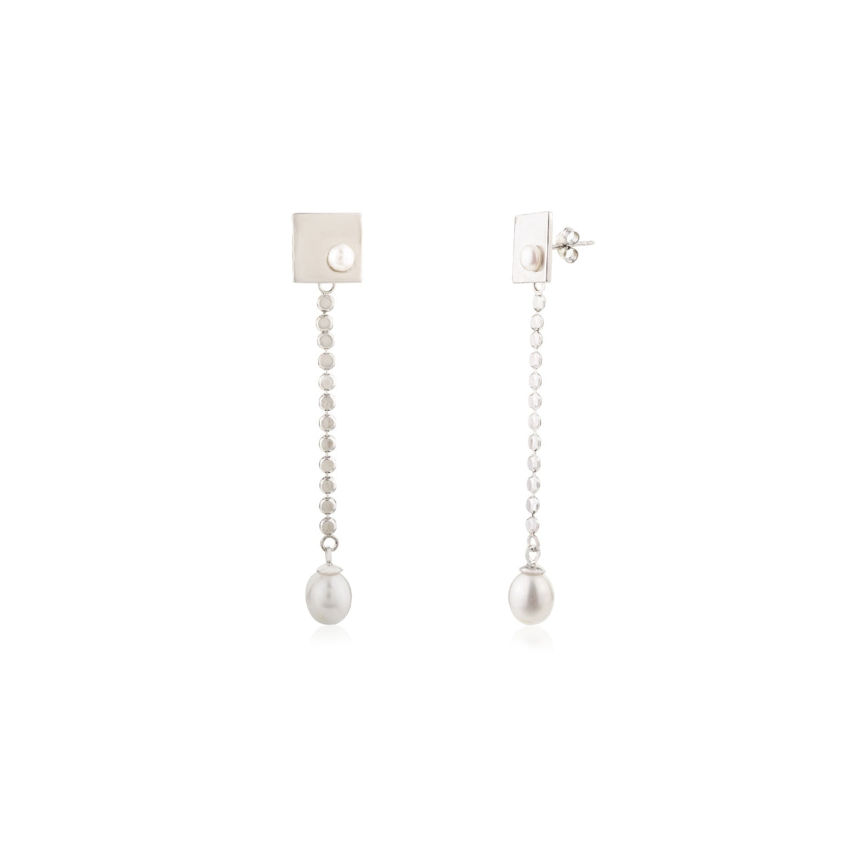 925 Silver Pearl Drop Earrings
