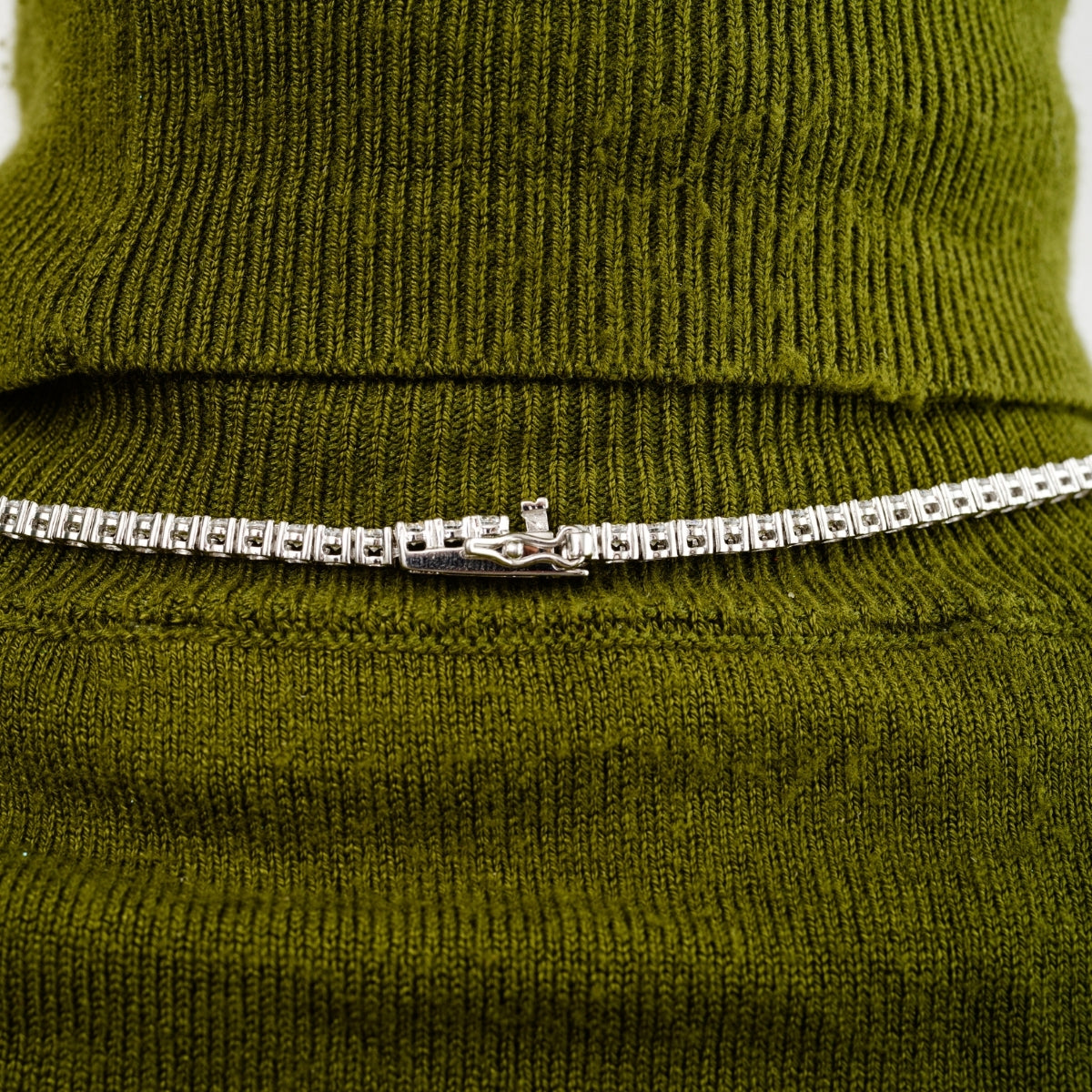 925 Silver Tennis Necklace with Sparkling CZ Diamonds