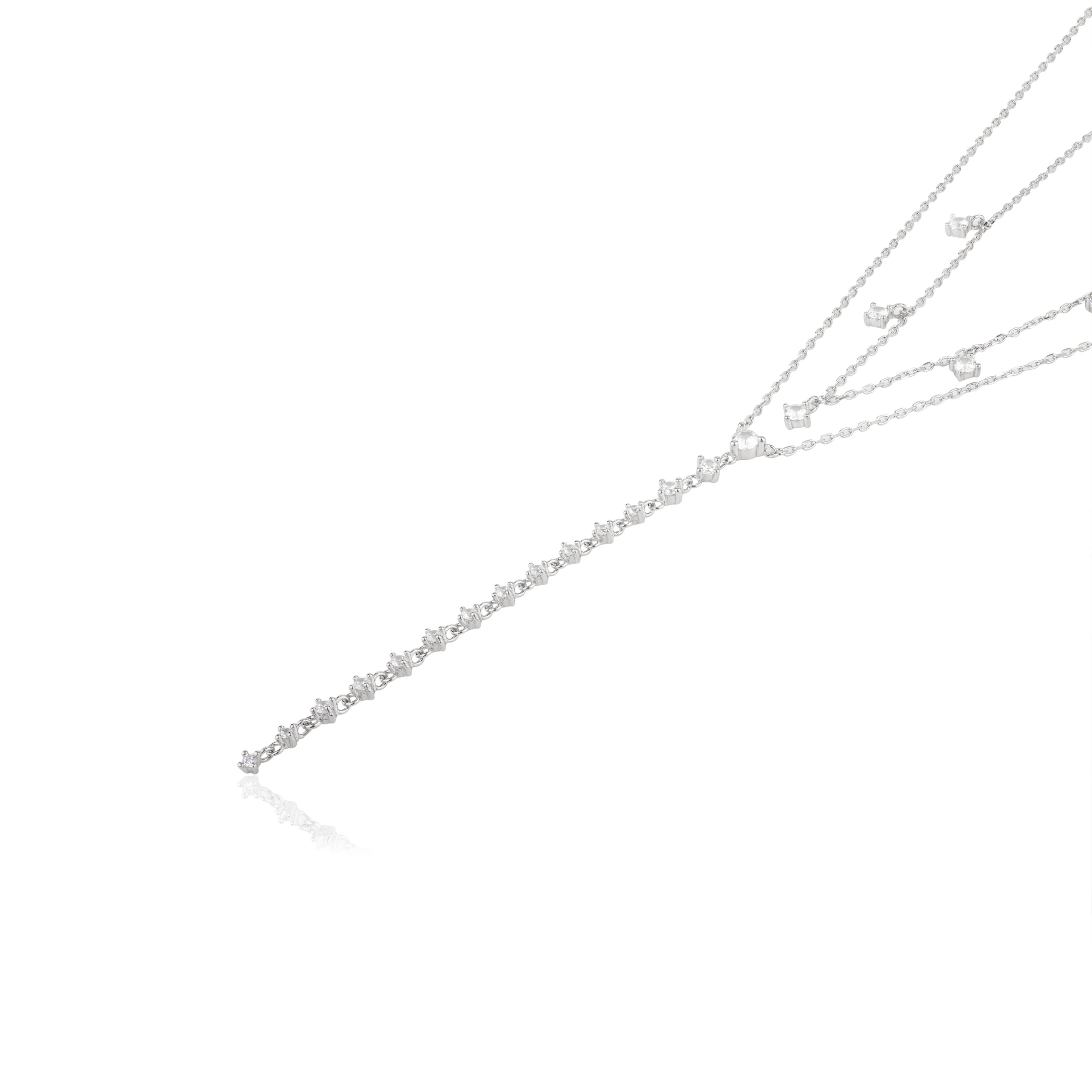 Double Layer Silver Necklace