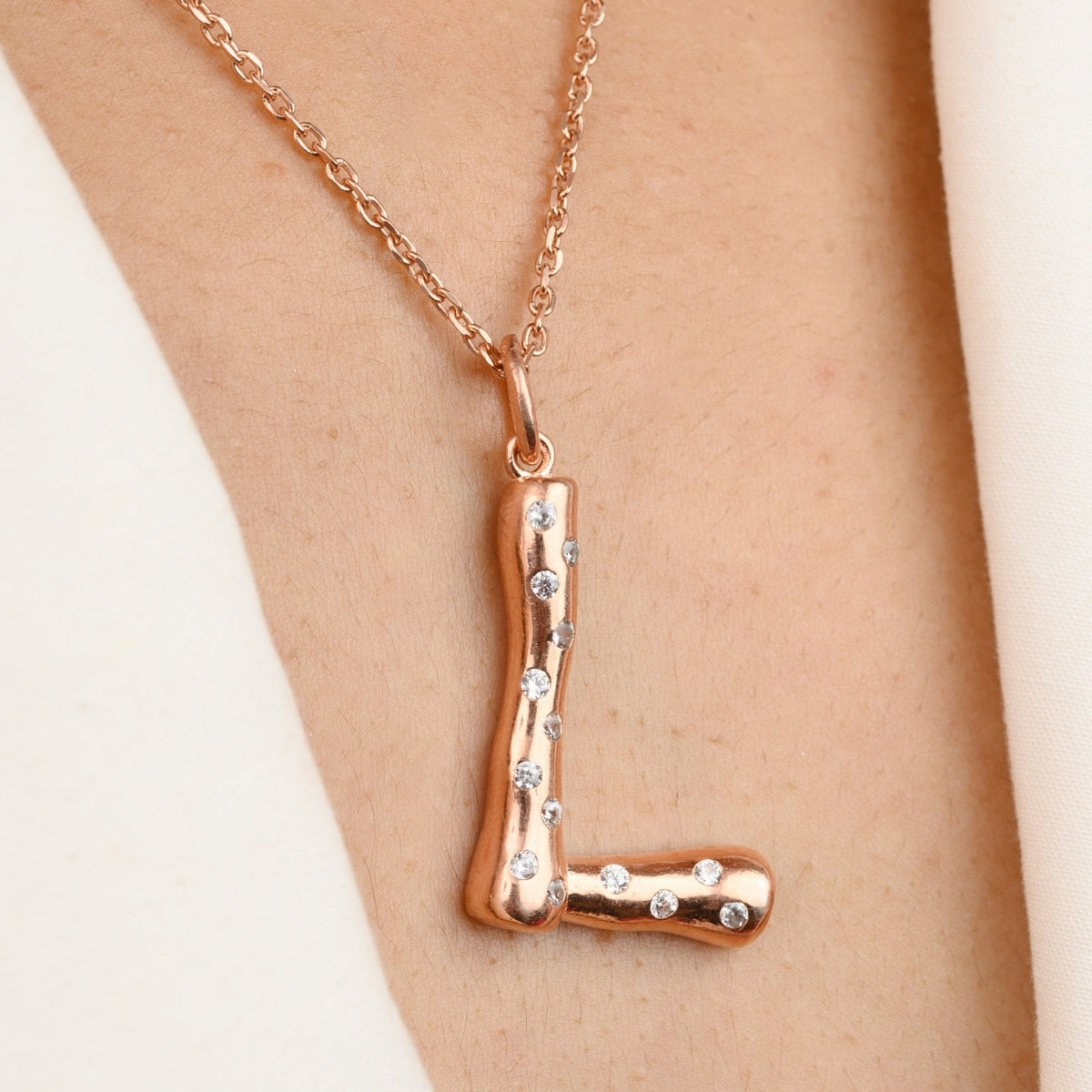 L Alphabet Pendant Necklace