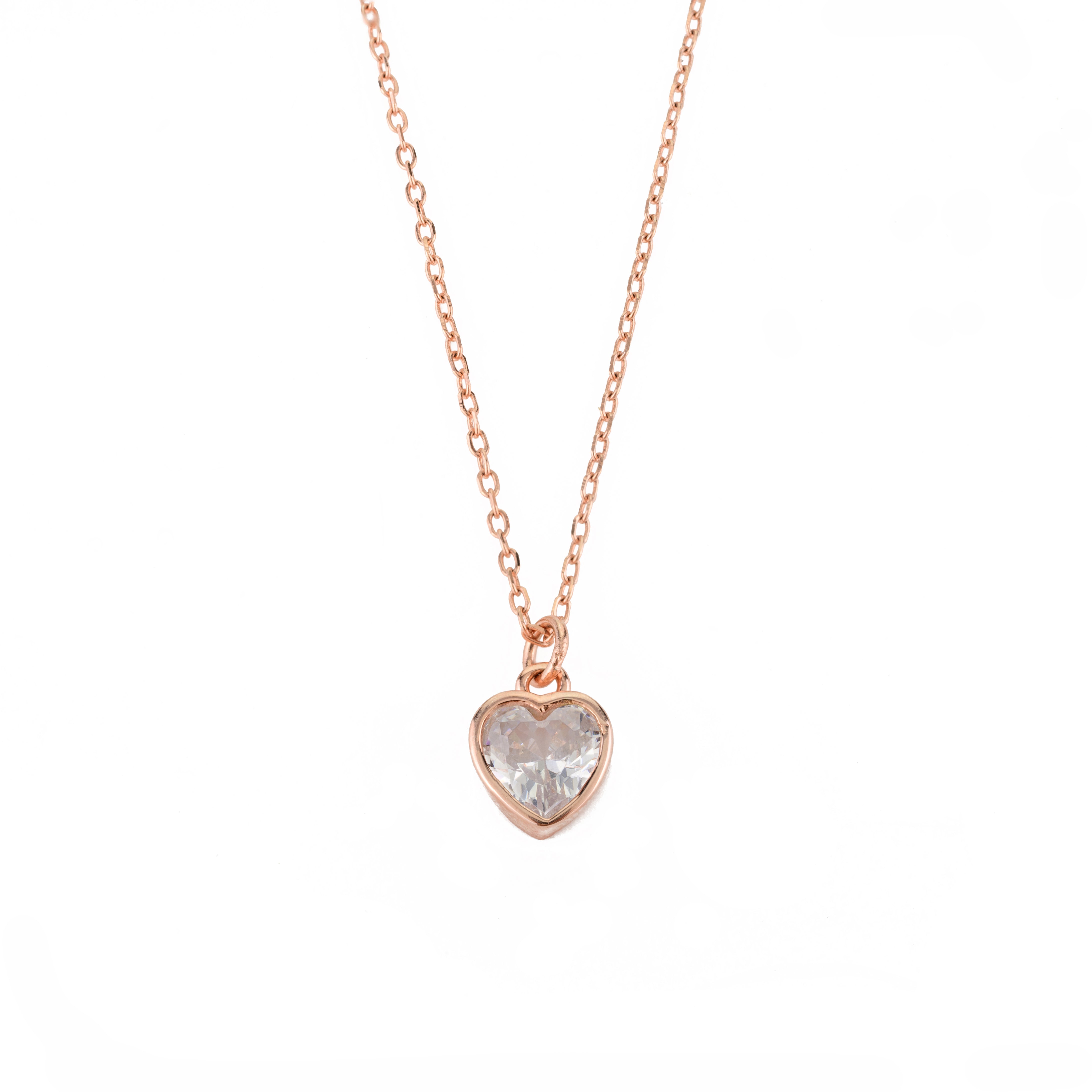 Heart Diamond Pendant Necklace