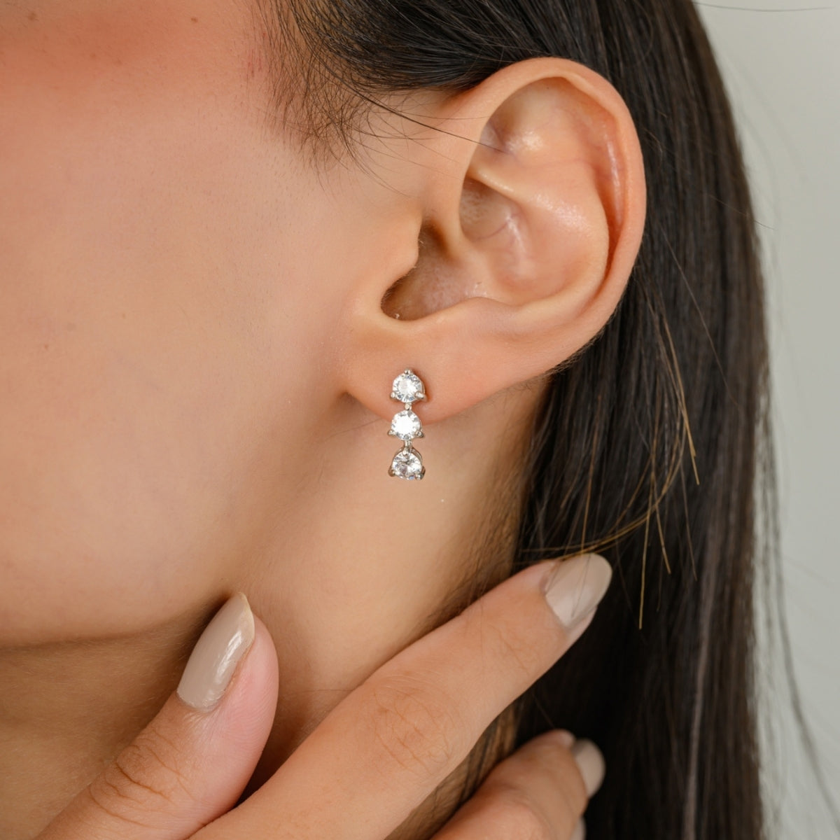 Double Layered Cz Diamonds Jewelry Set