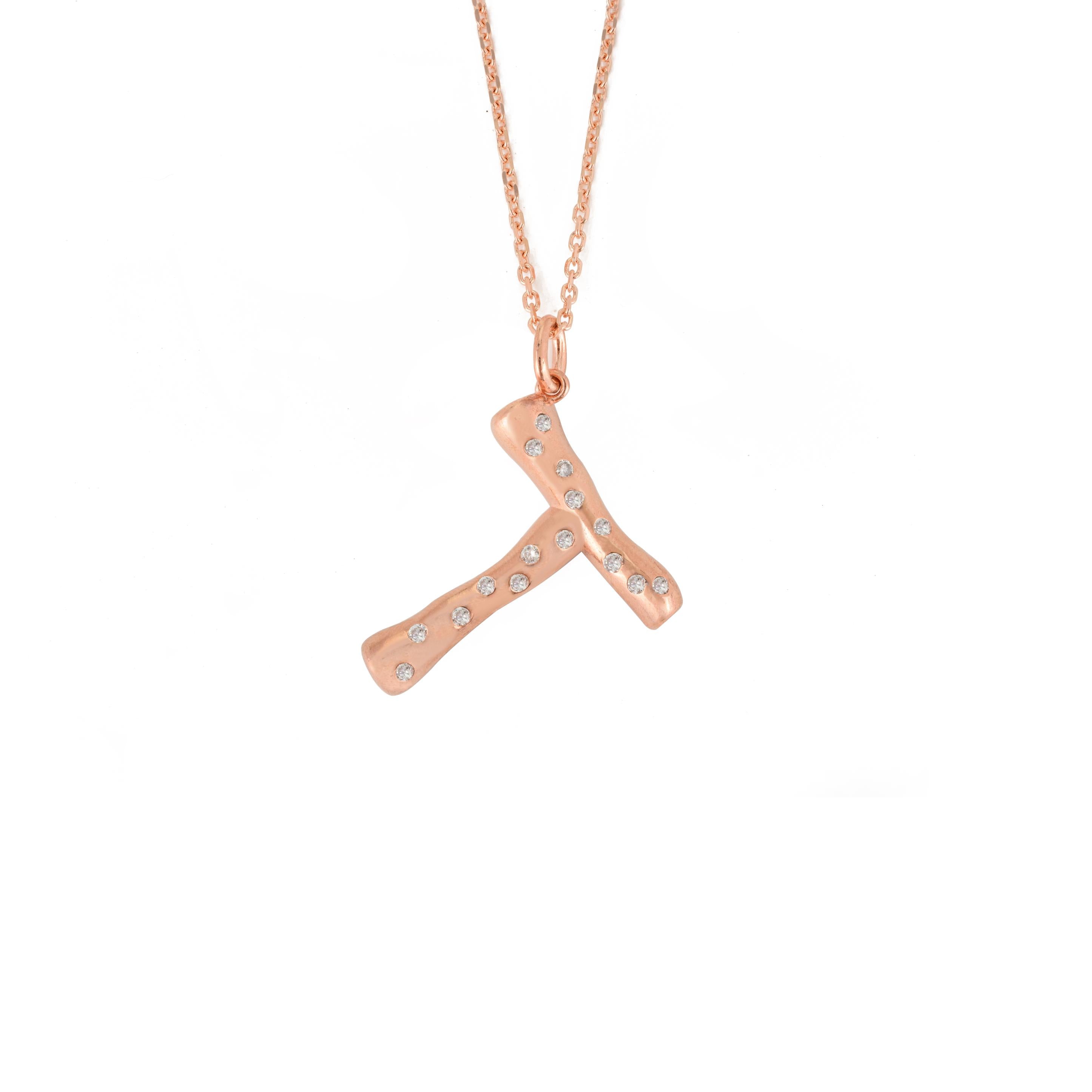 T Letter Alphabet Silver Necklace