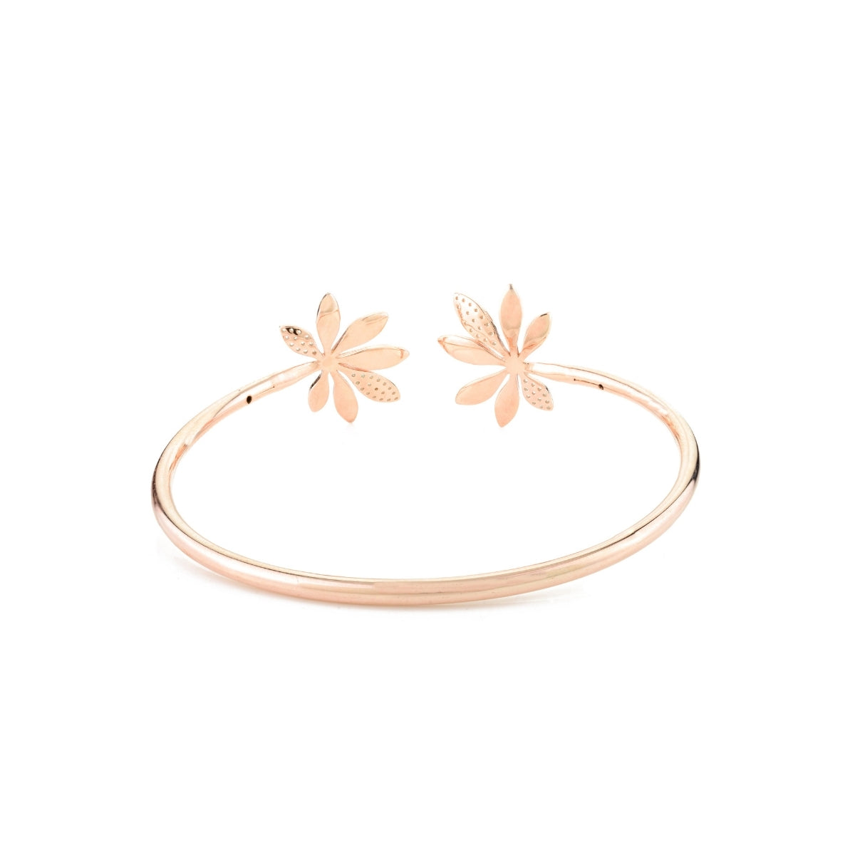 Delicate Leaf Pattern Open Bangle / Kada for Women