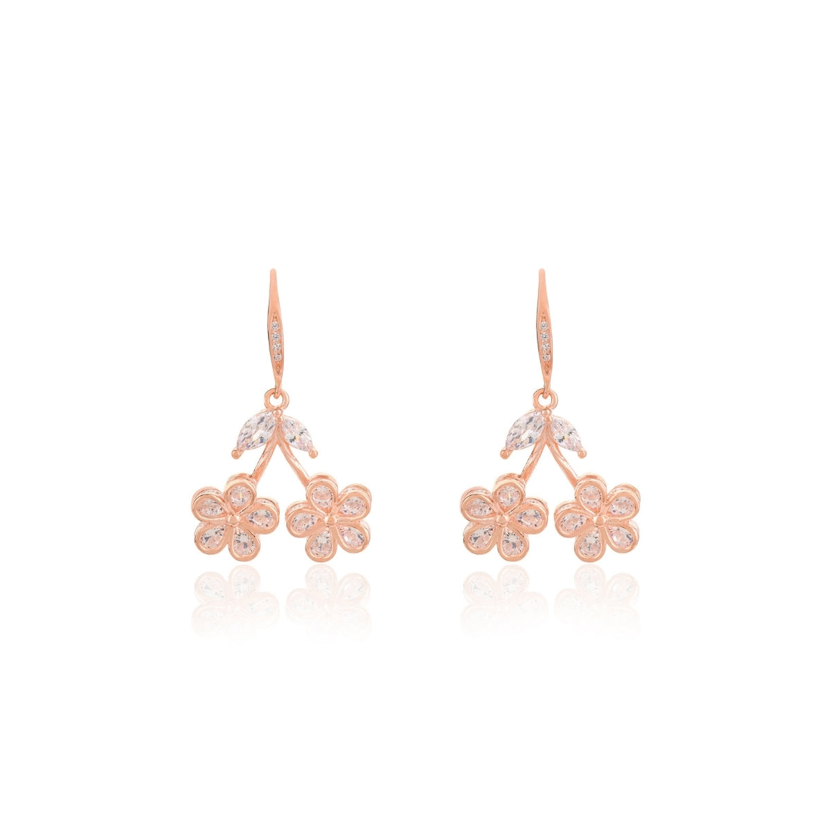 Elegant Floral Drop Earrings
