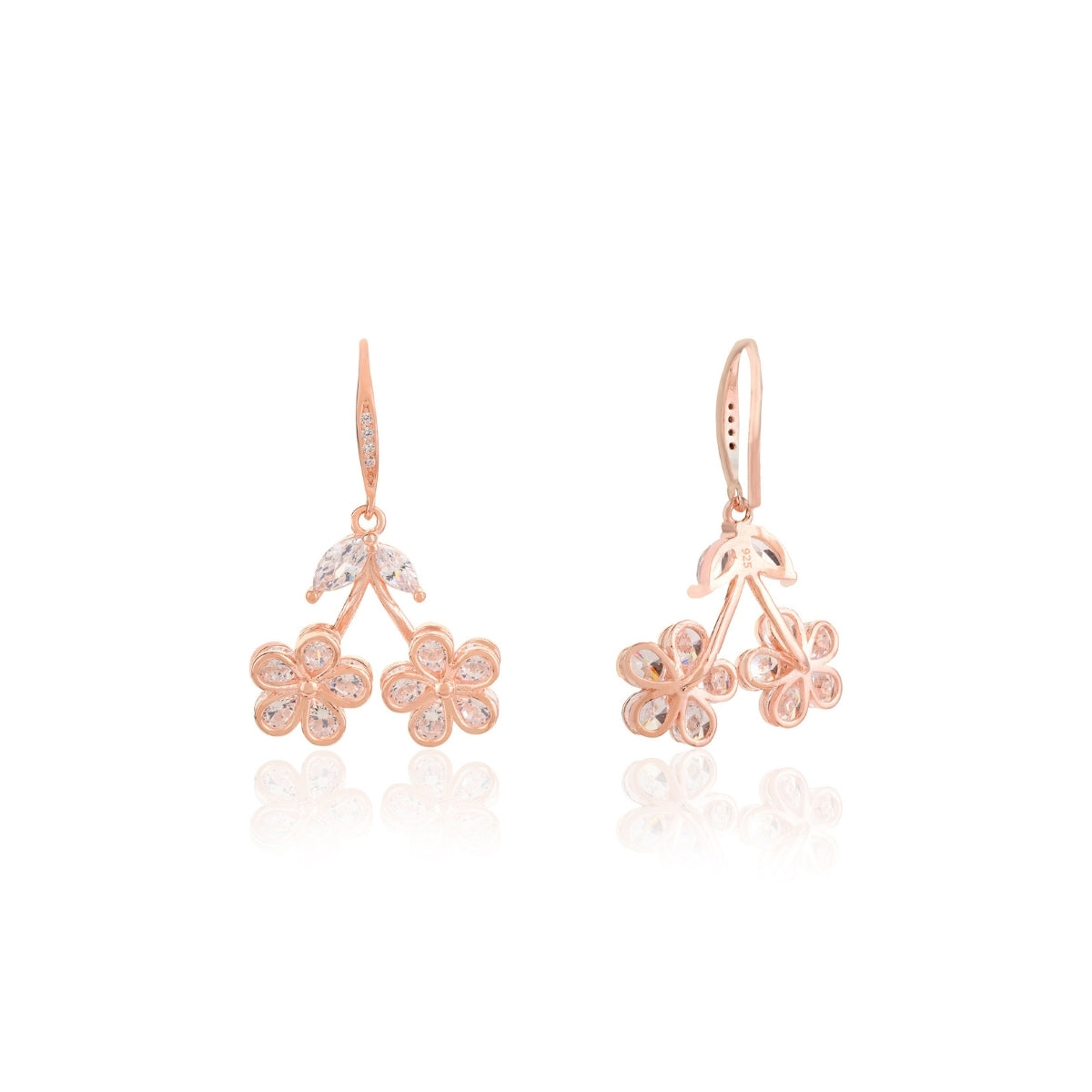 Elegant Floral Drop Earrings