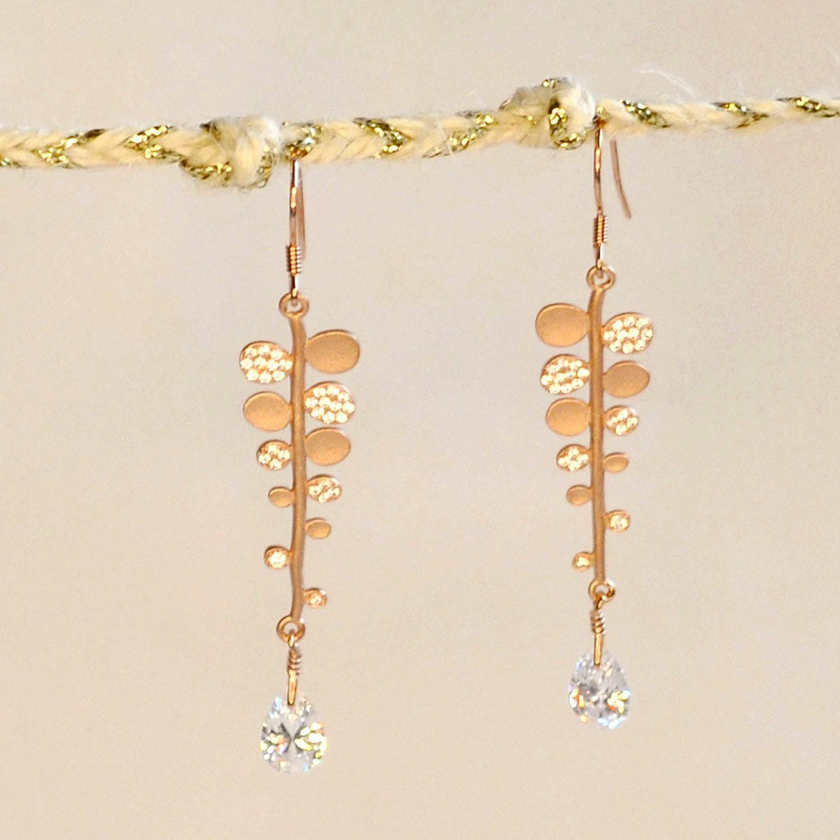 Gold Leaf Pendant Set