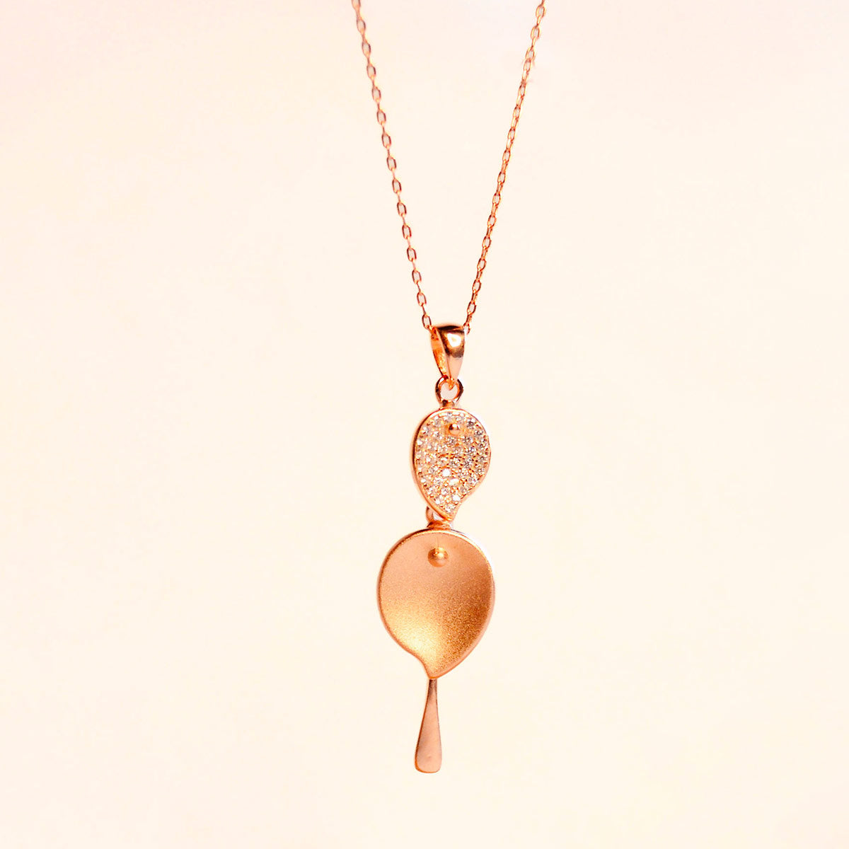 Gold Petal Pendant Set