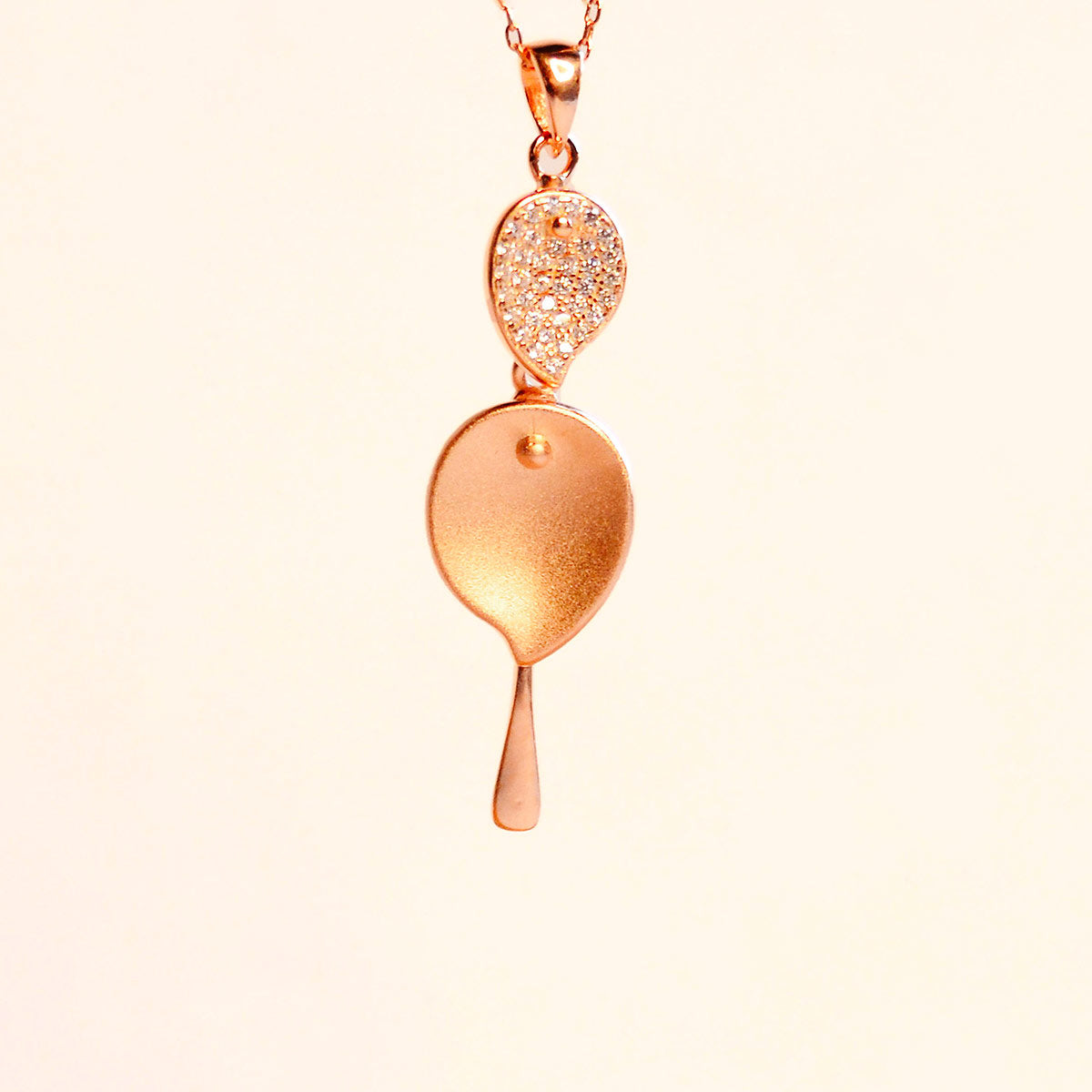 Gold Petal Pendant Set