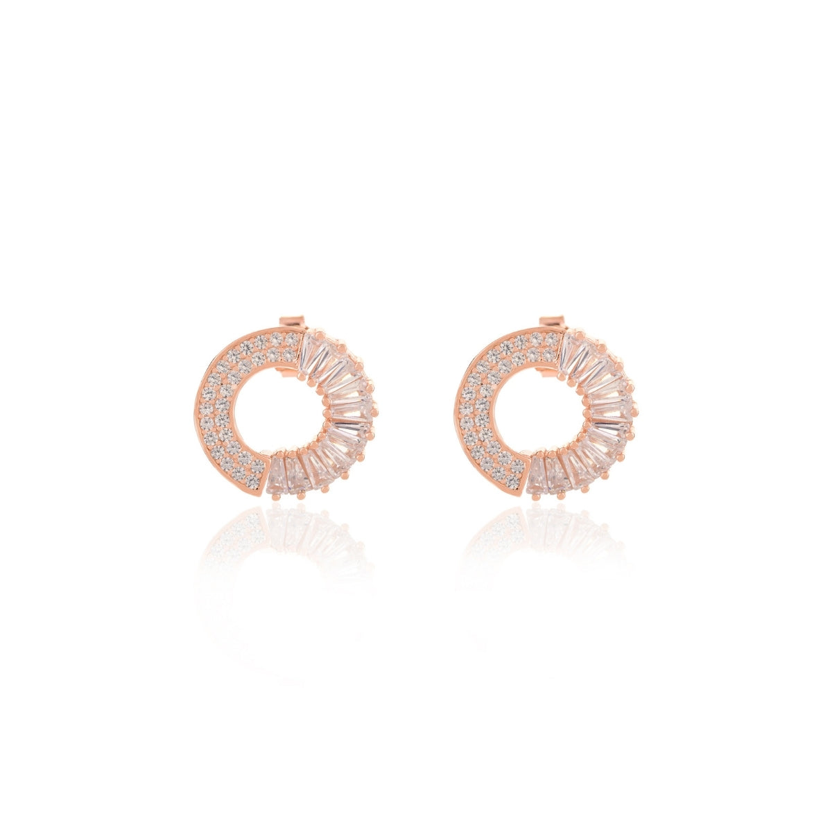 Irregular Circle Stud Earrings