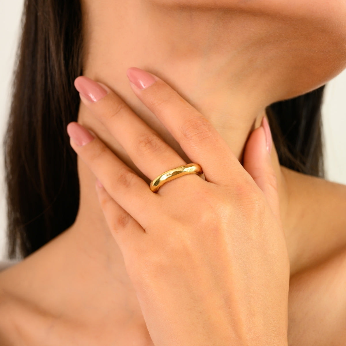 925 Sterling Silver Rose Gold Solid Antique Ring