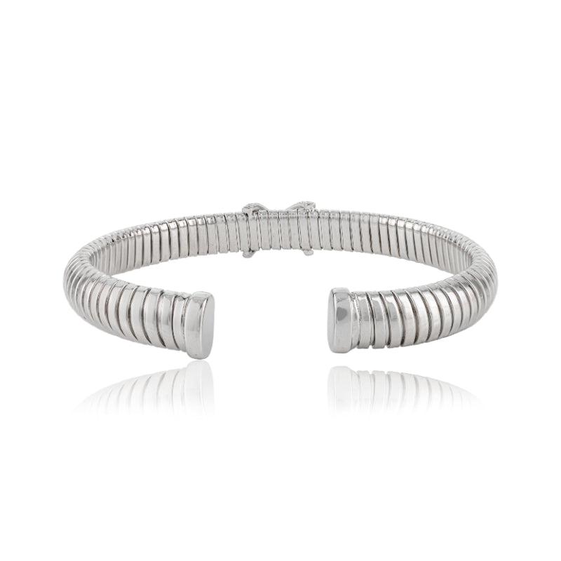 925 Silver Mini Cross Sign Cuff Bracelet