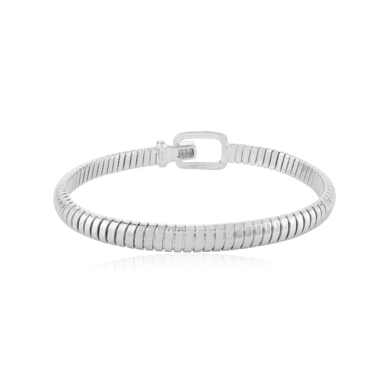 925 Silver Cuff Bracelet with Lock