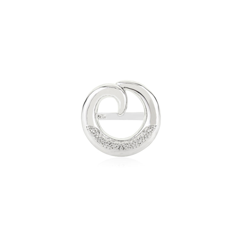 White CZ Studded Minimalist Ring for Daily and Party Wear