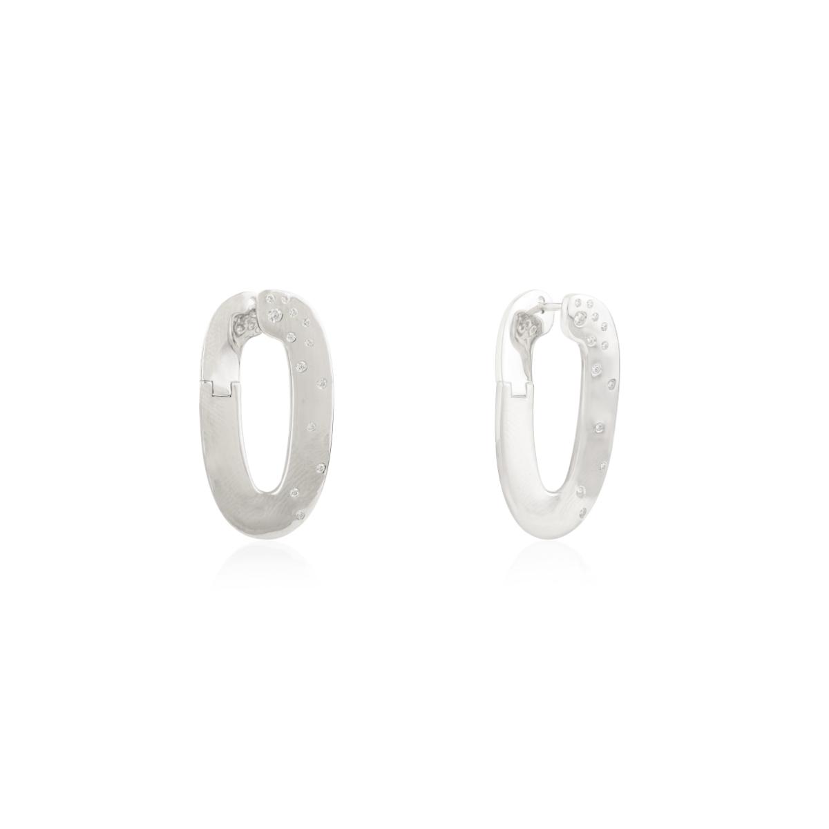 925 Silver Statement Lever Back Earrings