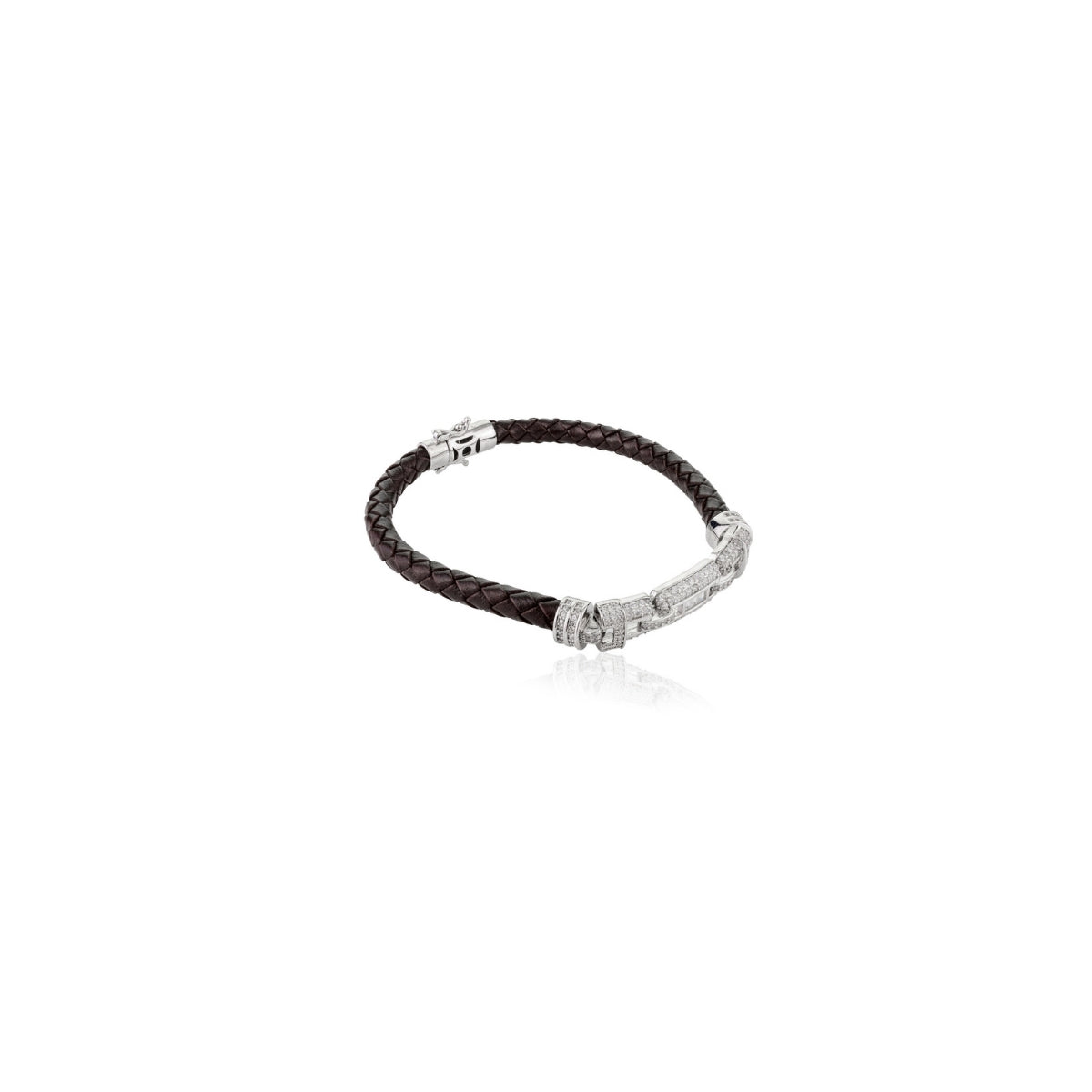 925 Silver Braided Bracelet for Men