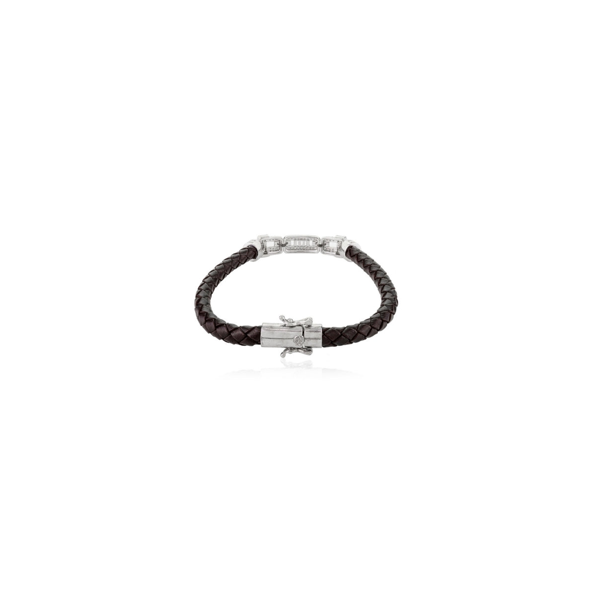 925 Silver Braided Bracelet for Men