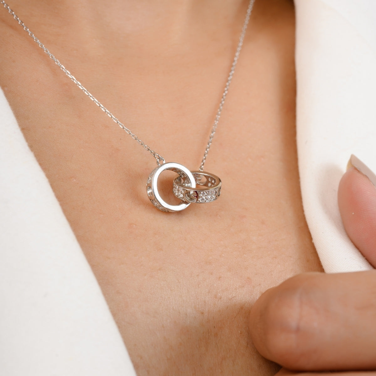 Interlocked Pendant Necklace