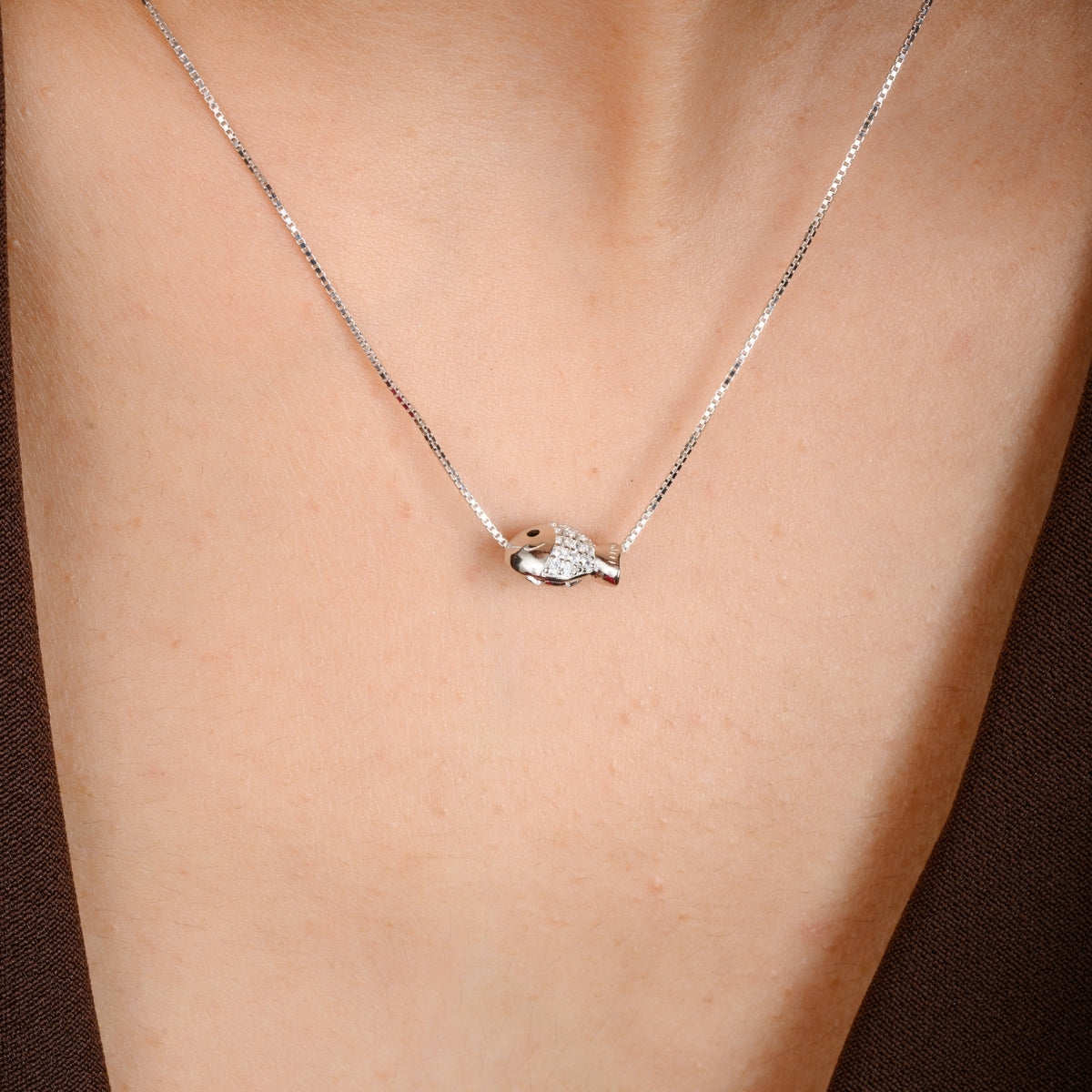 Dainty Fish Pendant Necklace