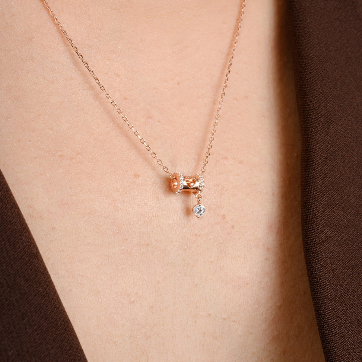 Rose gold Dainty Pendant Necklace