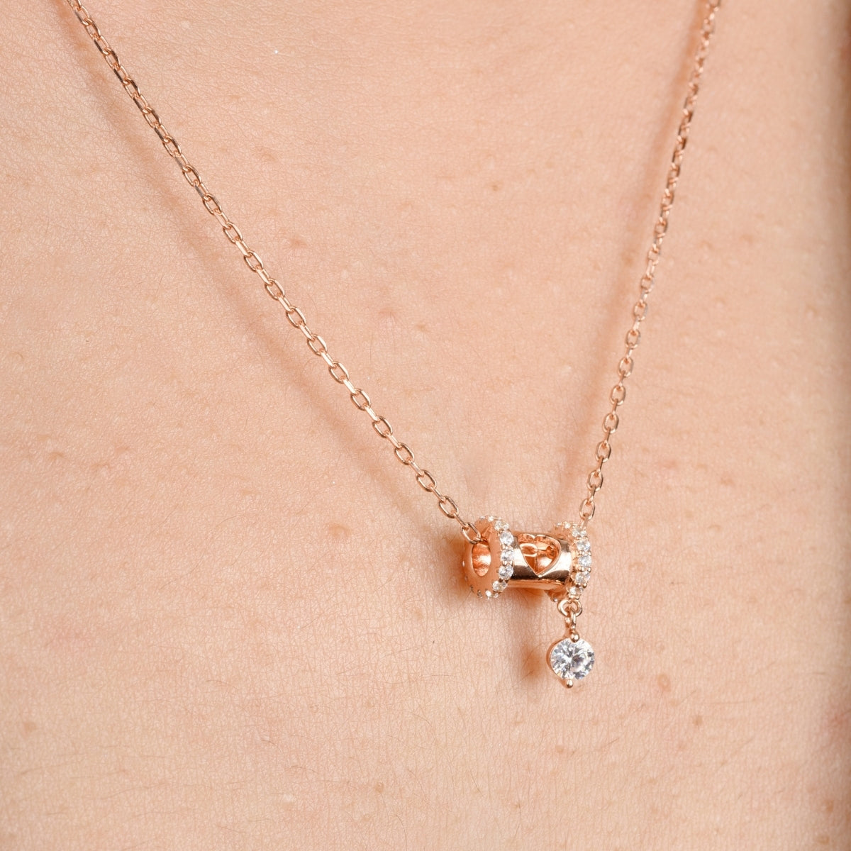 Rose gold Dainty Pendant Necklace