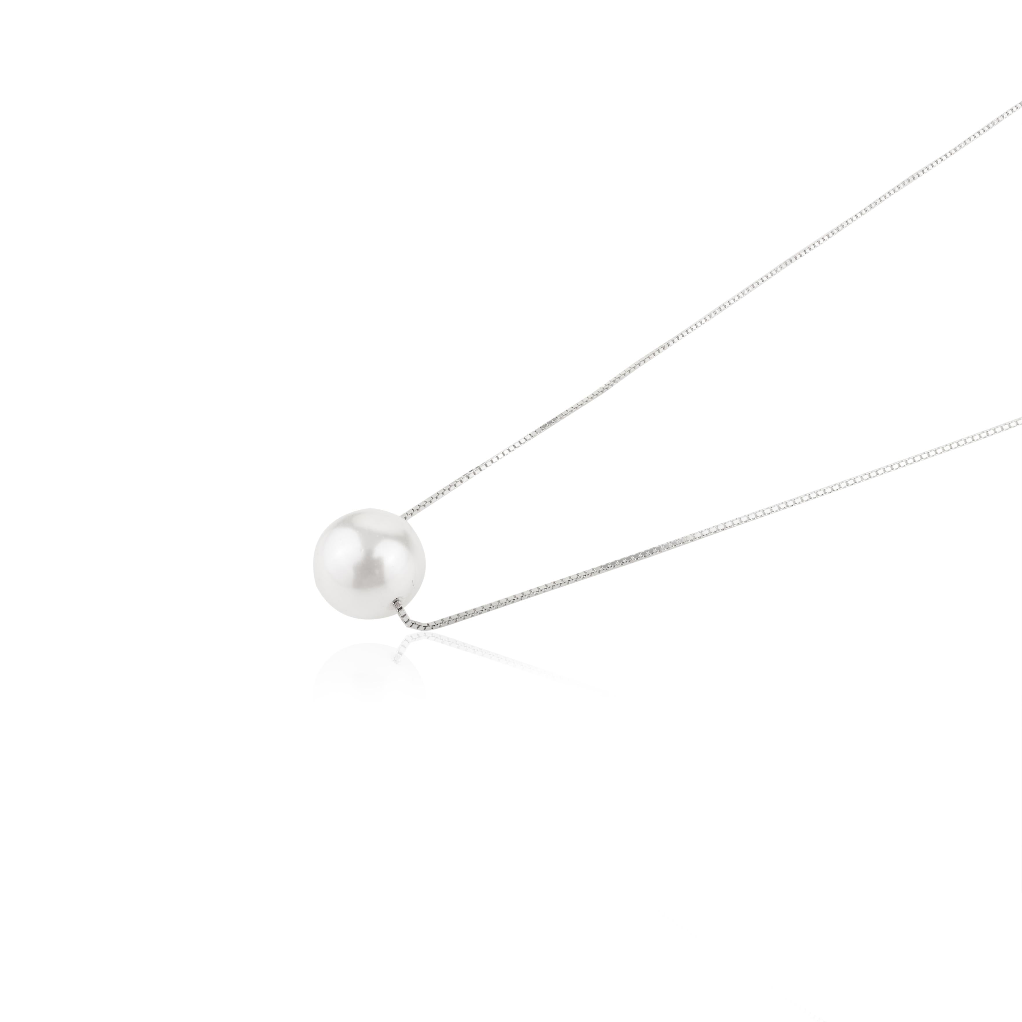 Freshwater Pearl Silver Necklace