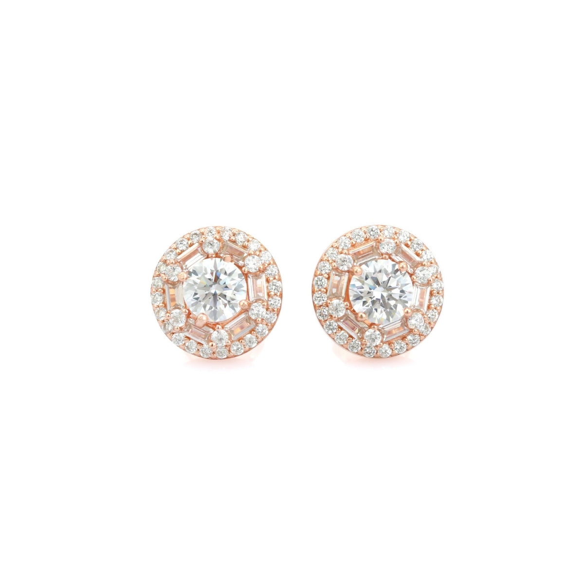 925 Silver CZ Diamond Earrings for Women