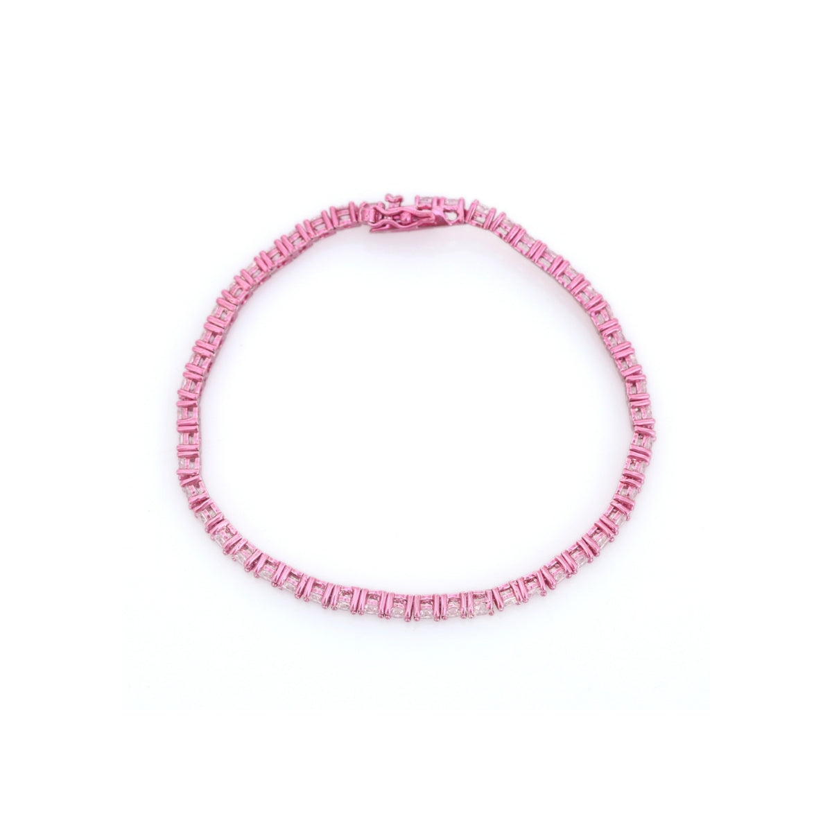 925 Silver CZ Diamond Tennis Bracelet