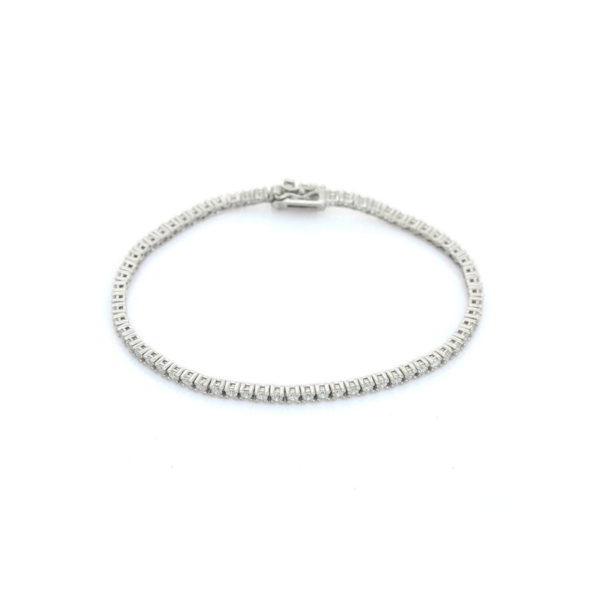 925 Silver CZ Diamond Tennis Bracelet for women