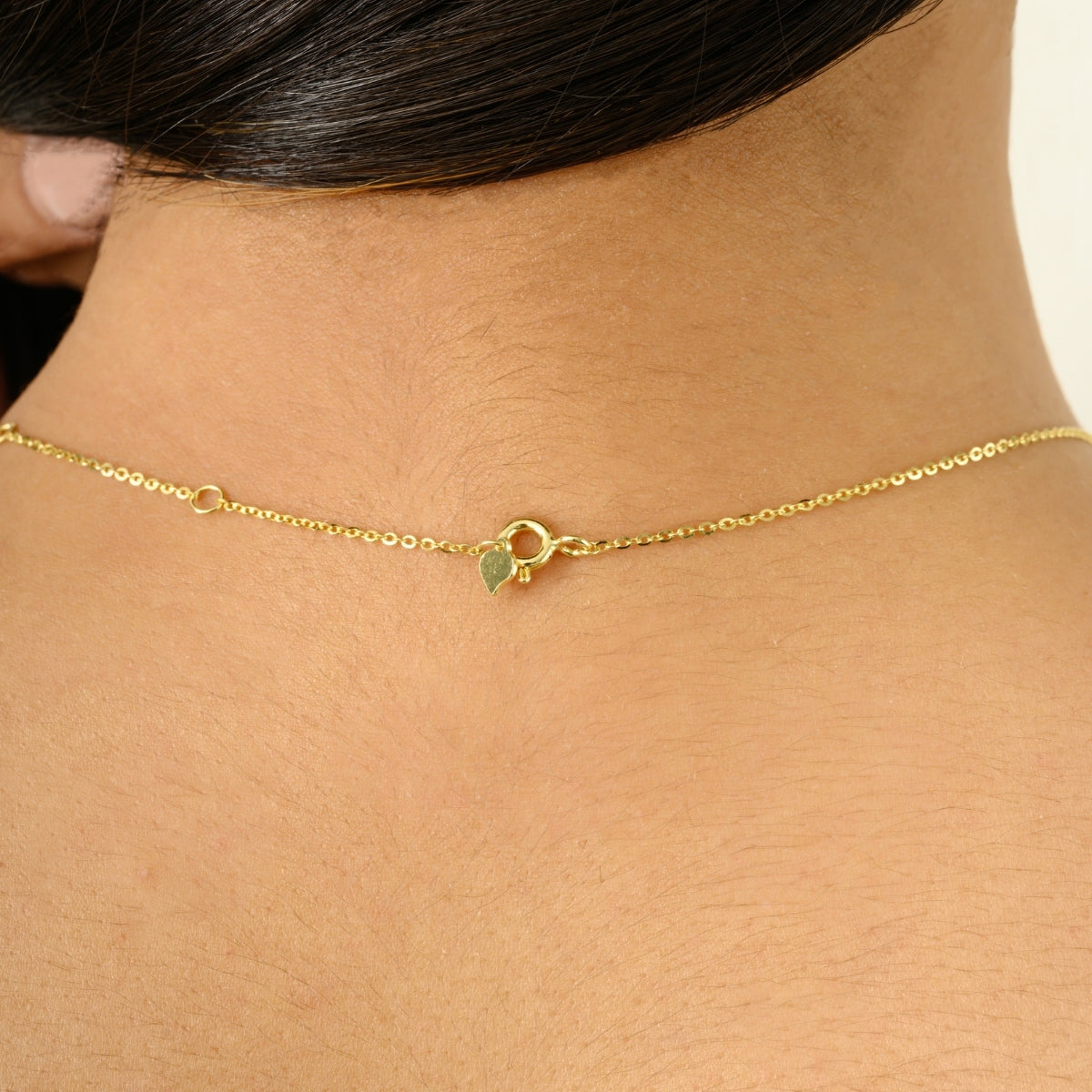 925 Silver CZ Diamond Drop Necklaces in Yellow and White Gold Finish