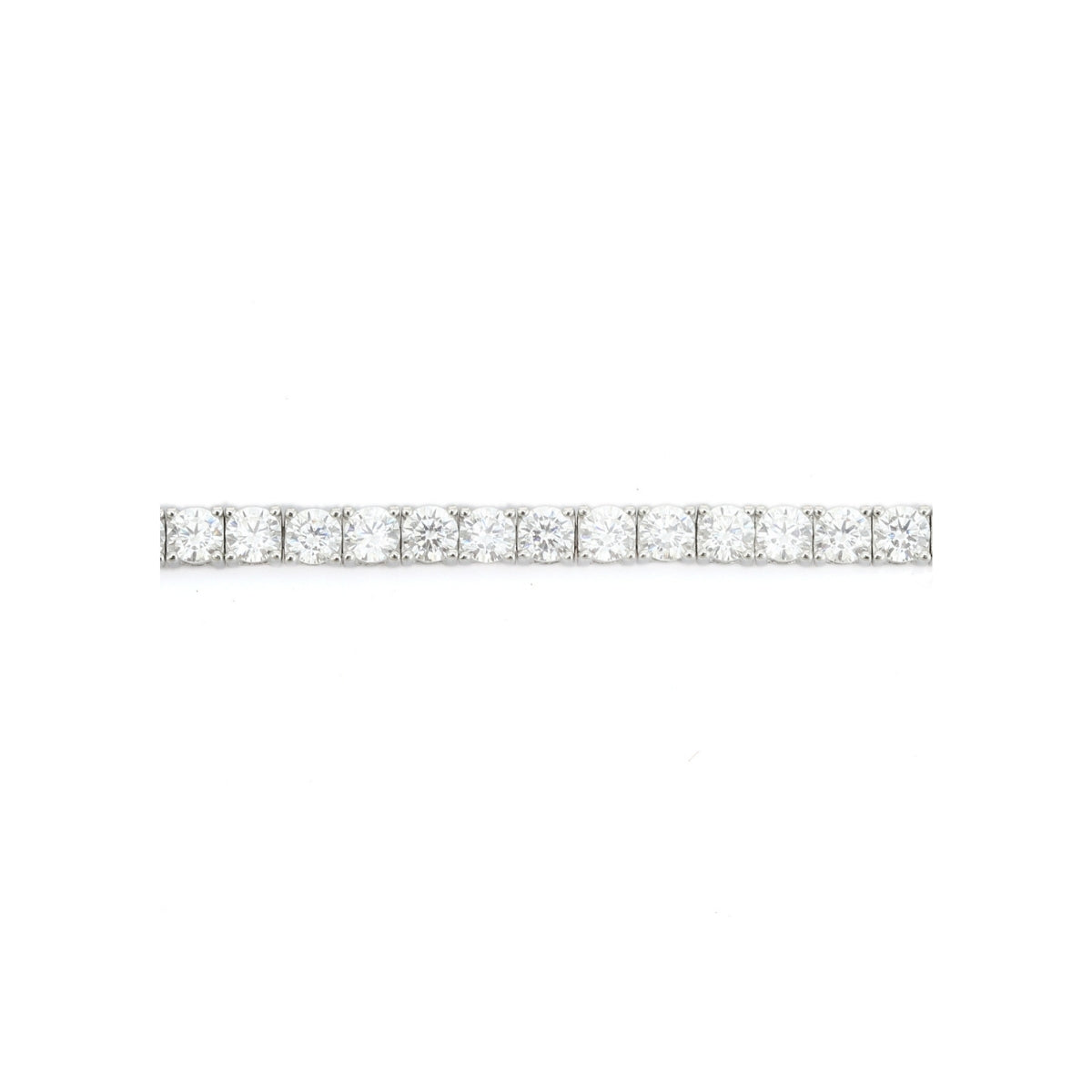 925 Silver Solitaire CZ Diamond Tennis Bracelet for Women