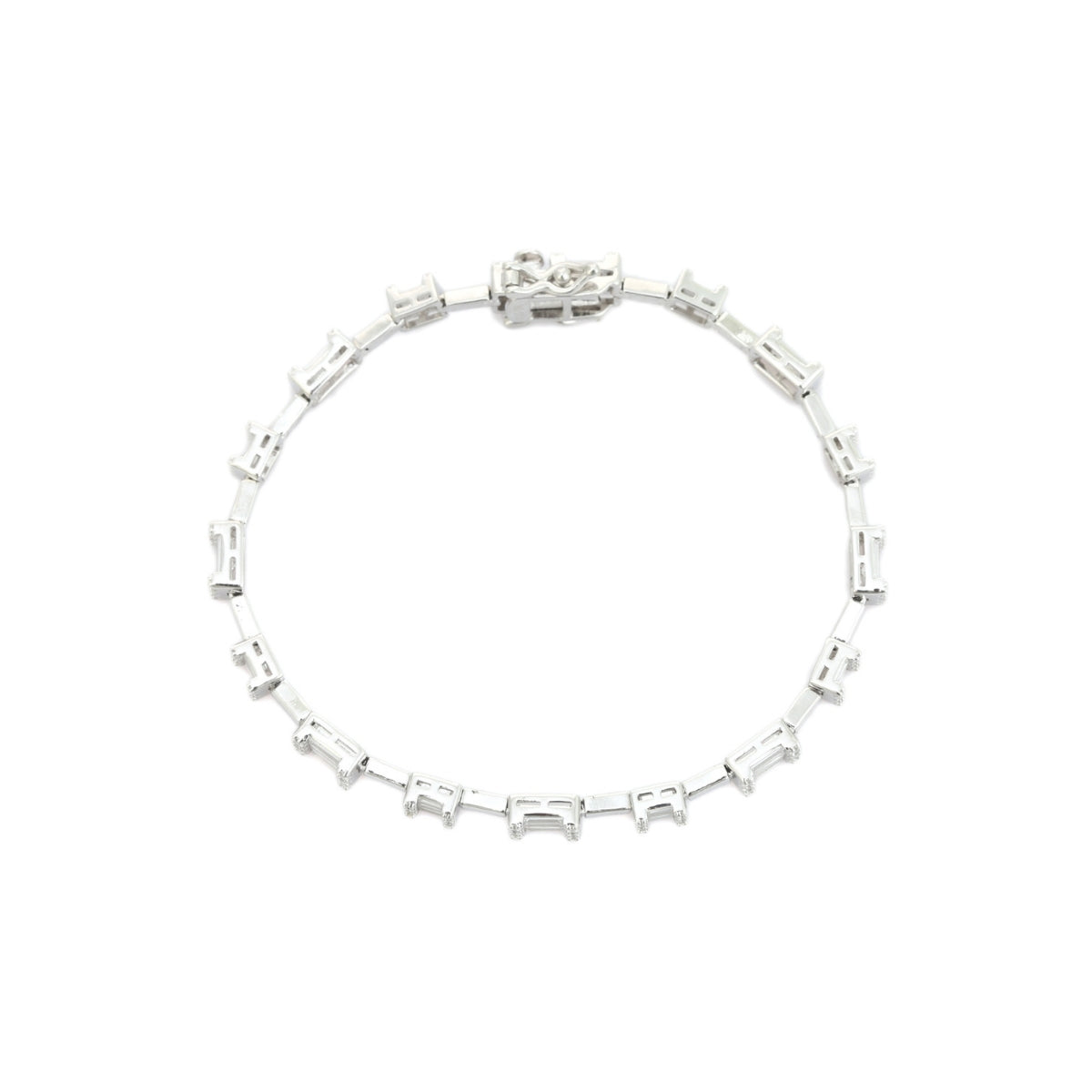Tennis Bracelet for Women - Sparkling Baguette Cut CZ Diamonds