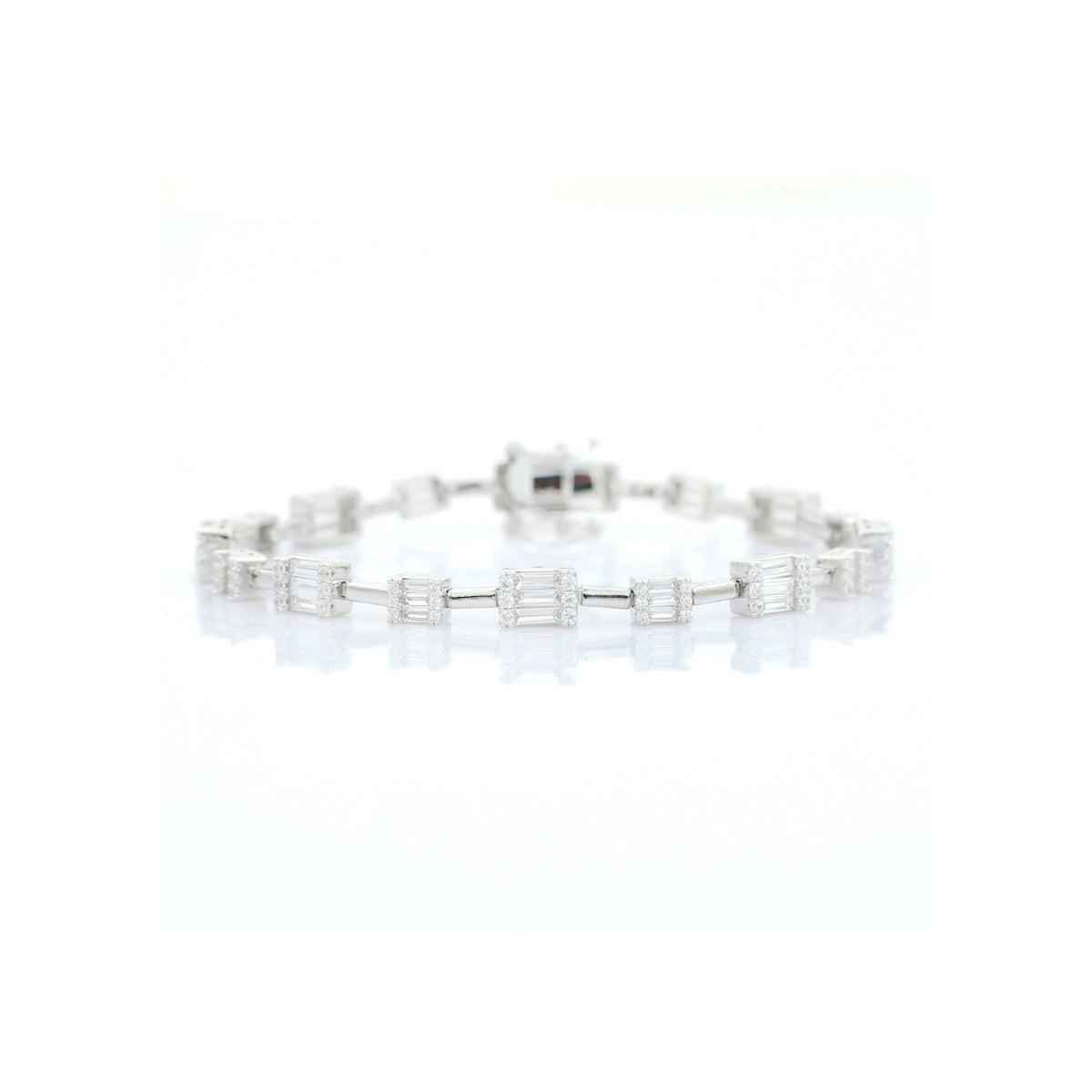Tennis Bracelet for Women - Sparkling Baguette Cut CZ Diamonds