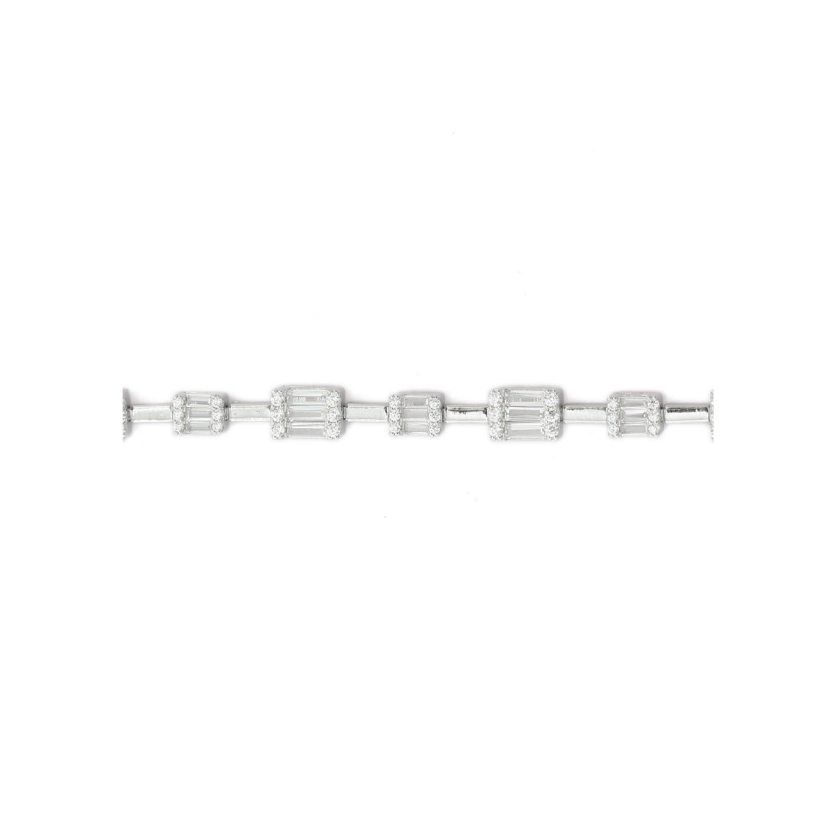 Tennis Bracelet for Women - Sparkling Baguette Cut CZ Diamonds