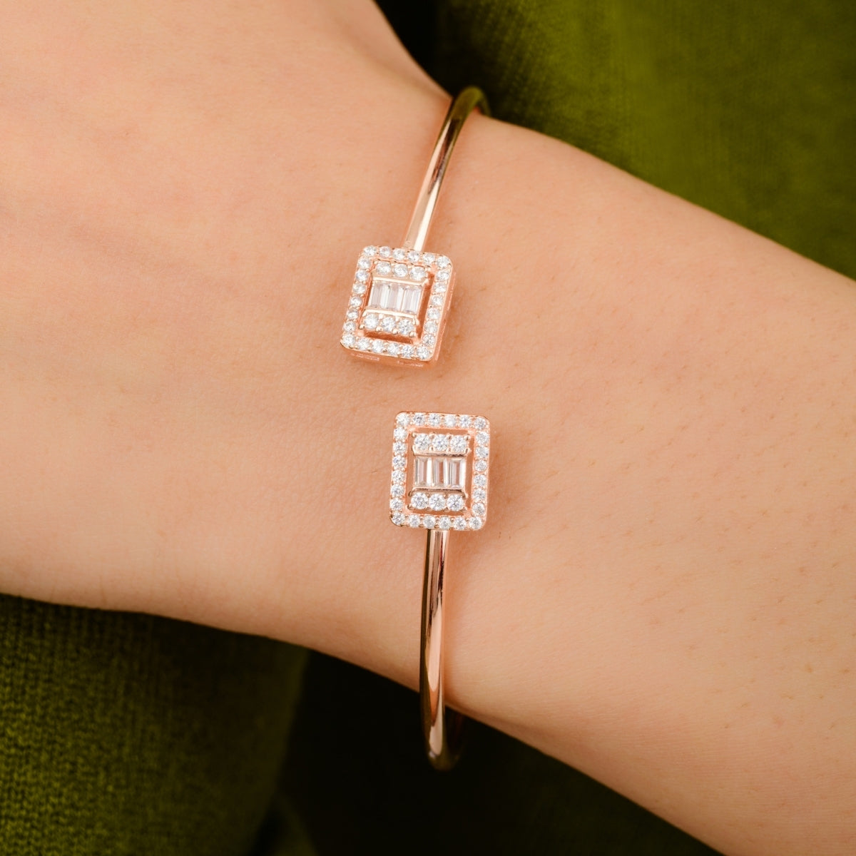 Rose Gold Adjustable Cuff Bangle