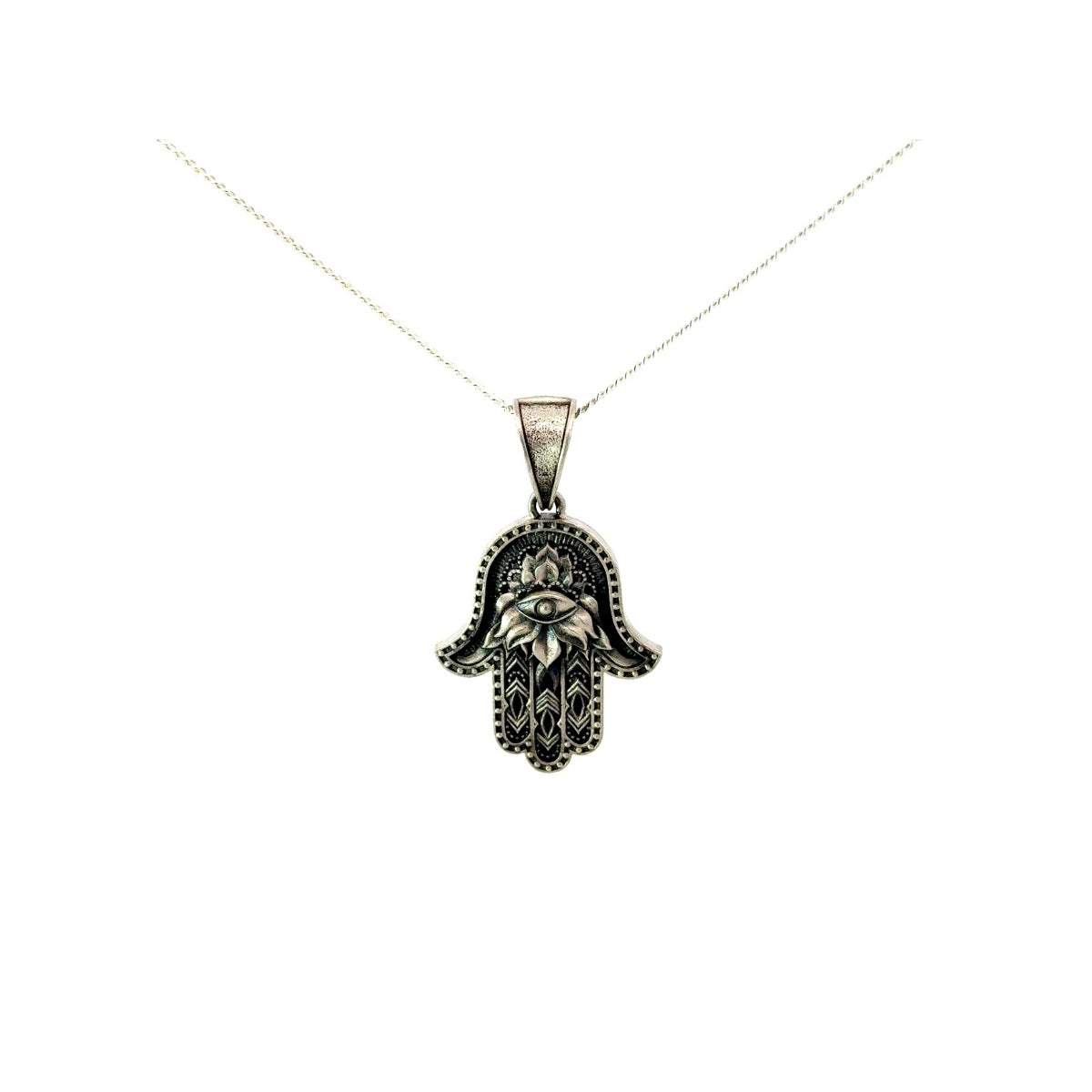 Hamsa Hand Evil Eye Pendant
