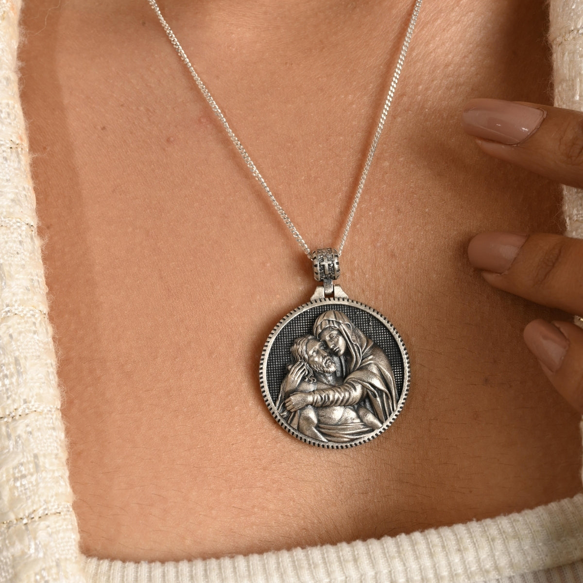 Mary & Jesus Pendant Charm