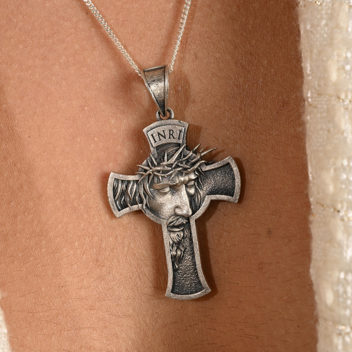 Crown of Thorns Cross Pendant